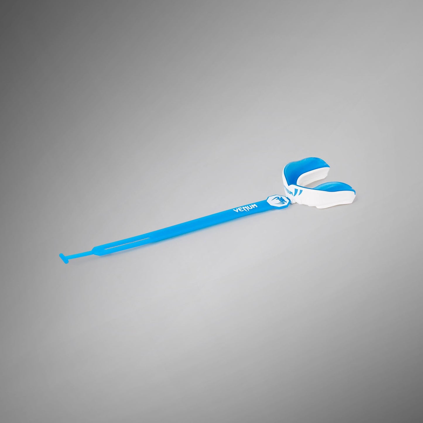 Venum Challenger Kids Mouthguard - Strap/Straples - White/Blue