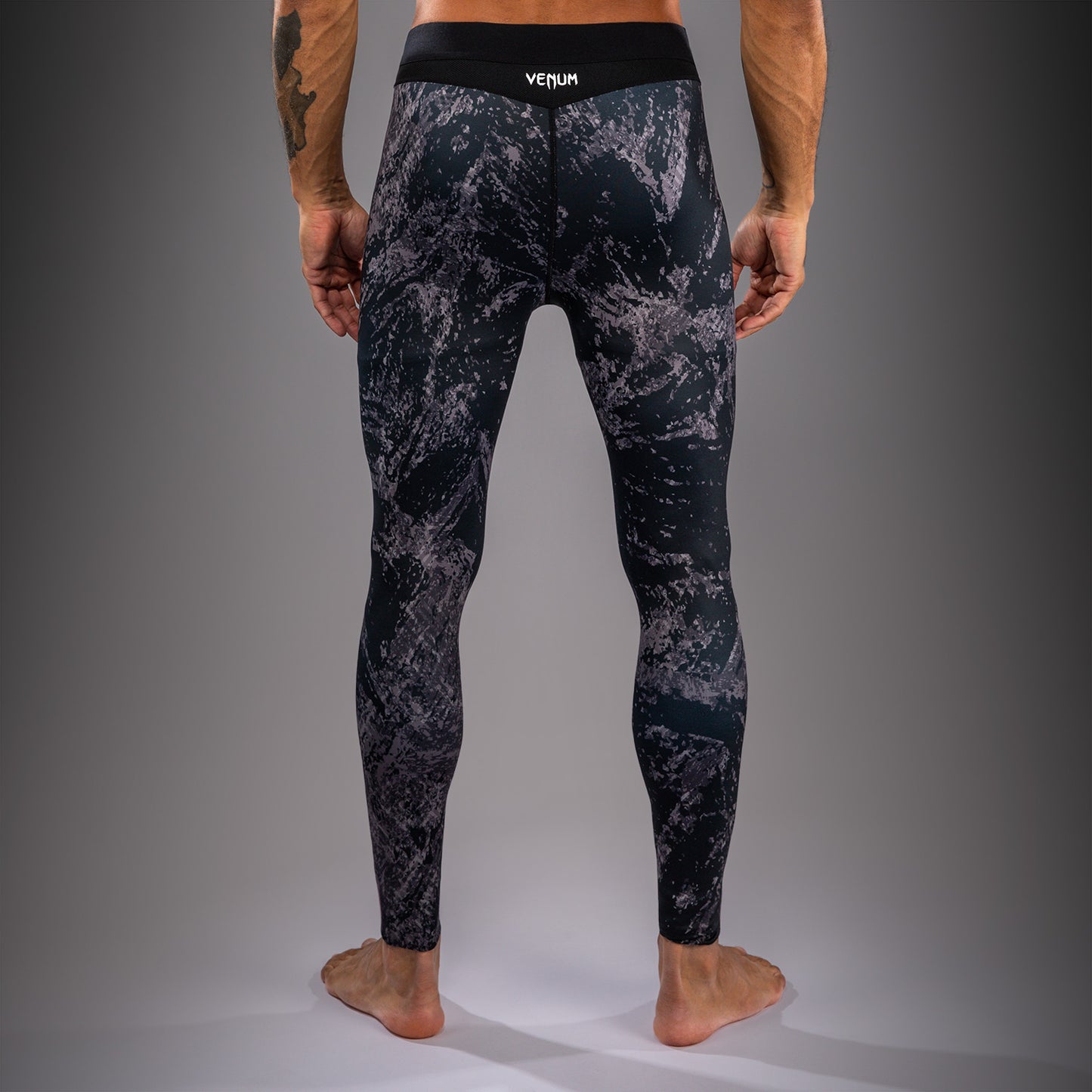 Venum Rage & Workout Compression Pants - Black/Grey  product-type_Compression Pants Venum