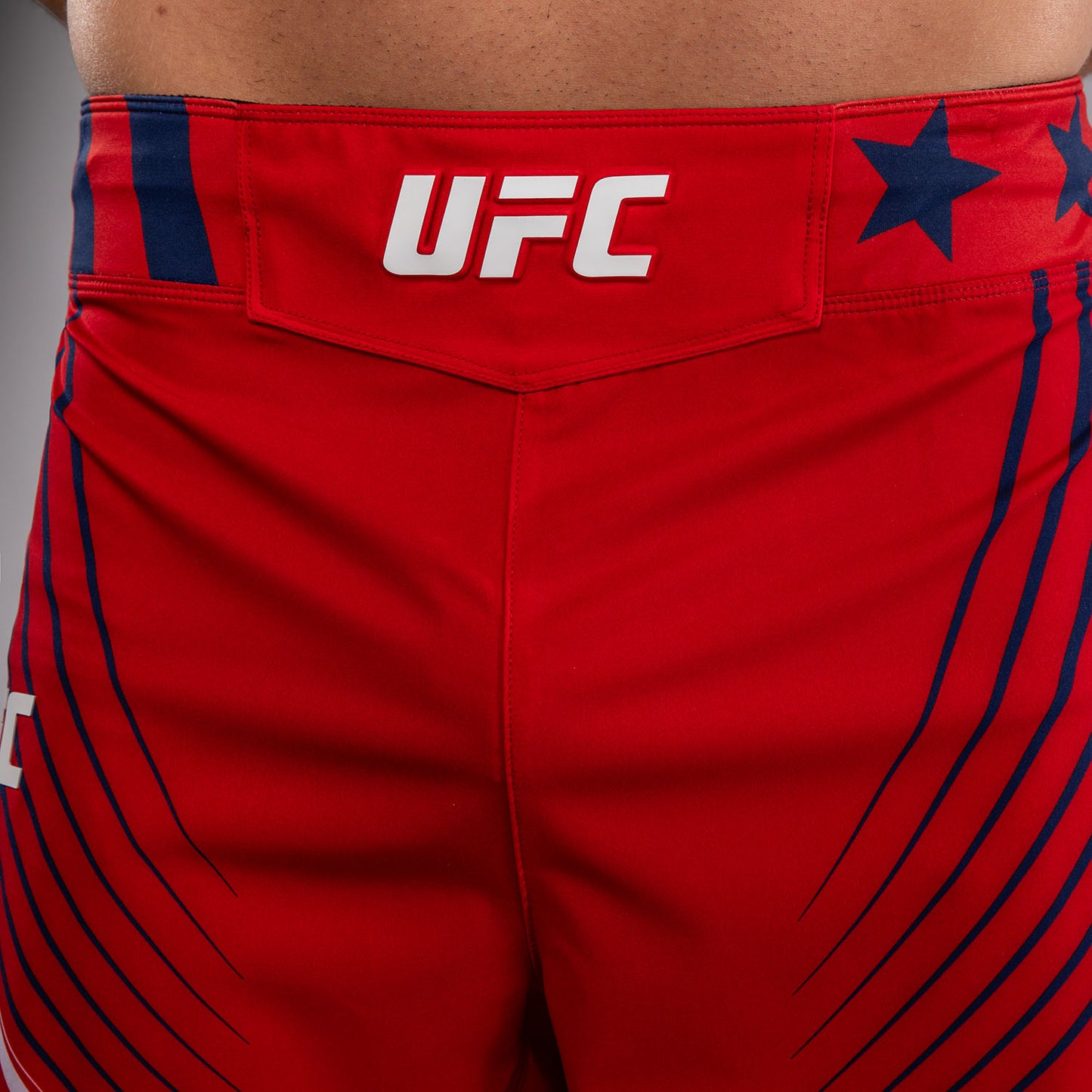 Men's Official UFC Freedom 250 by Venum Red Authentic Fight Night Short Fit Fight Short