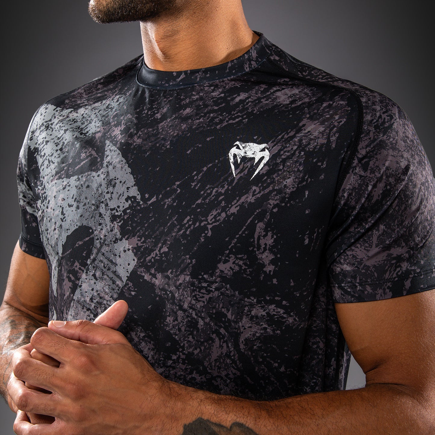 Venum Rage & Workout Dry Tech T-Shirt - Black/Grey  product-type_Dry Tech T-Shirts Venum