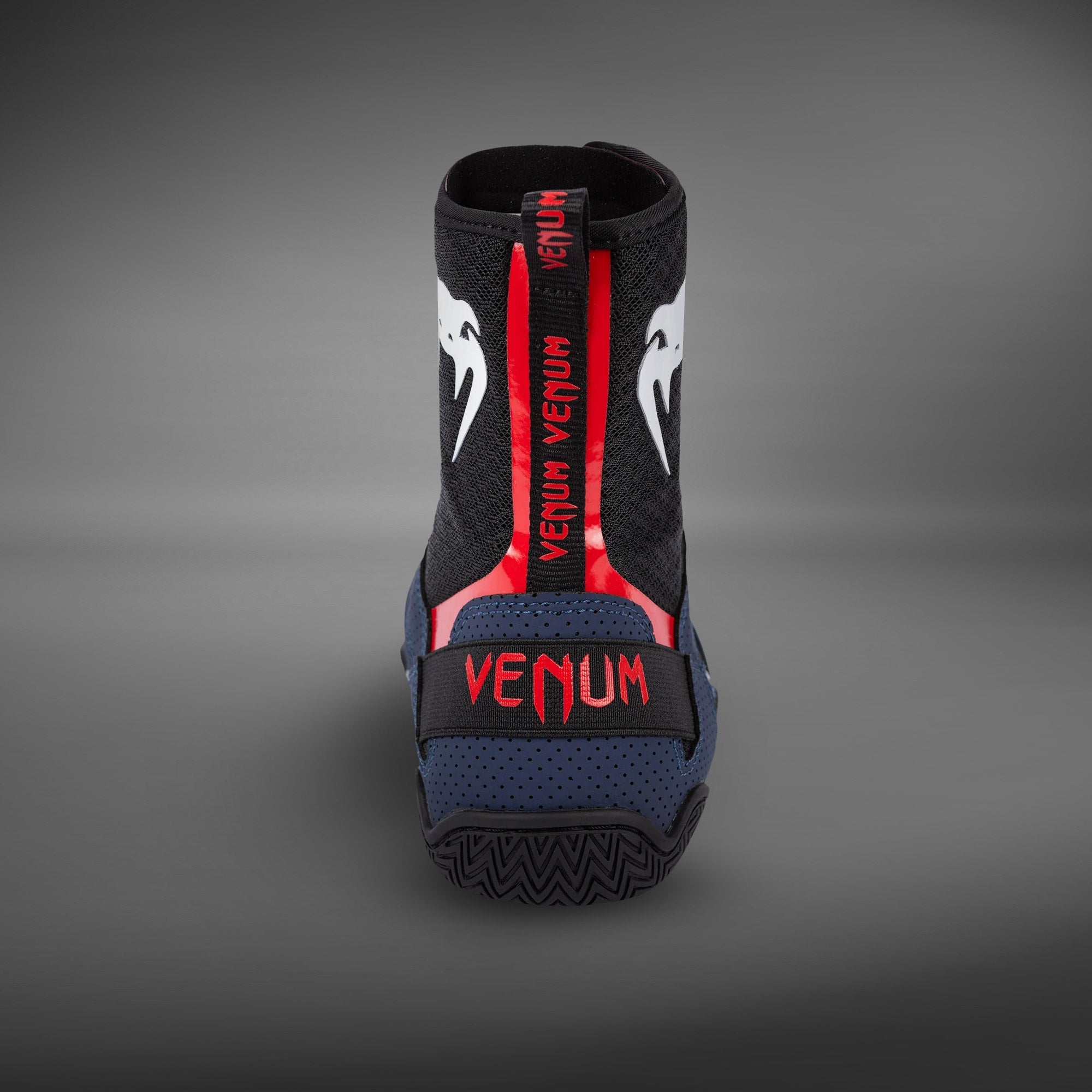 Venum Elite Boxing Shoes - Navy/Black/Red - Venum