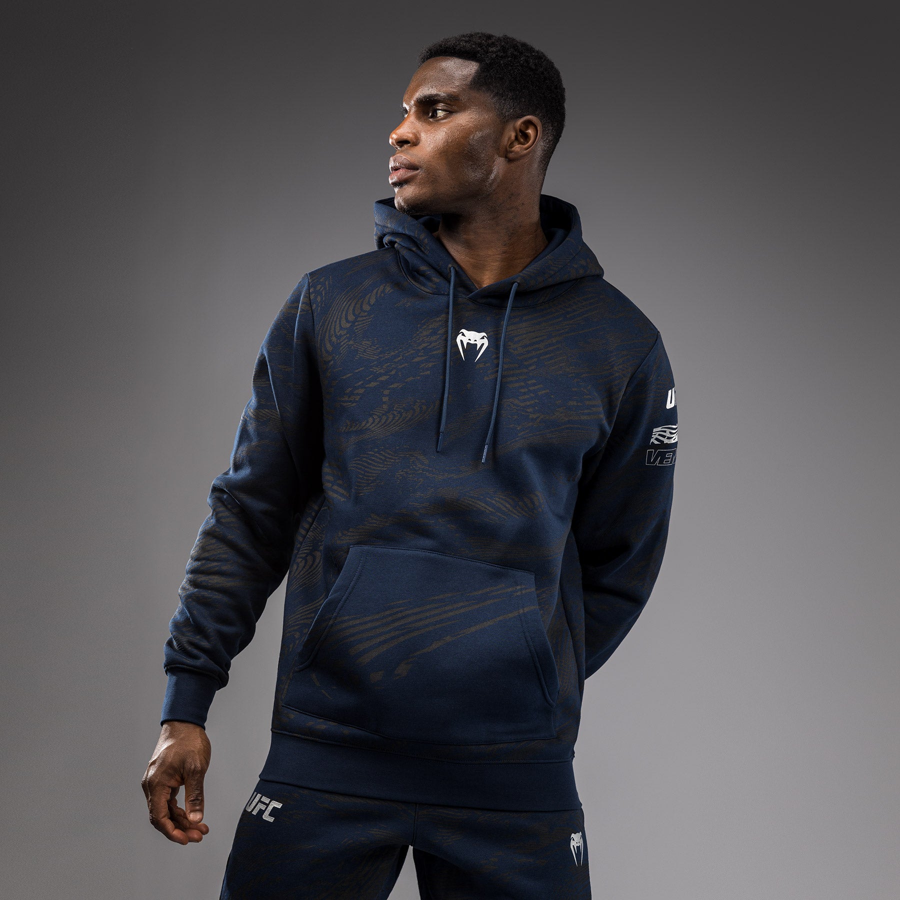 UFC Fusion by Fight Week Men's Pullover Hoodie - Oceanic Blue