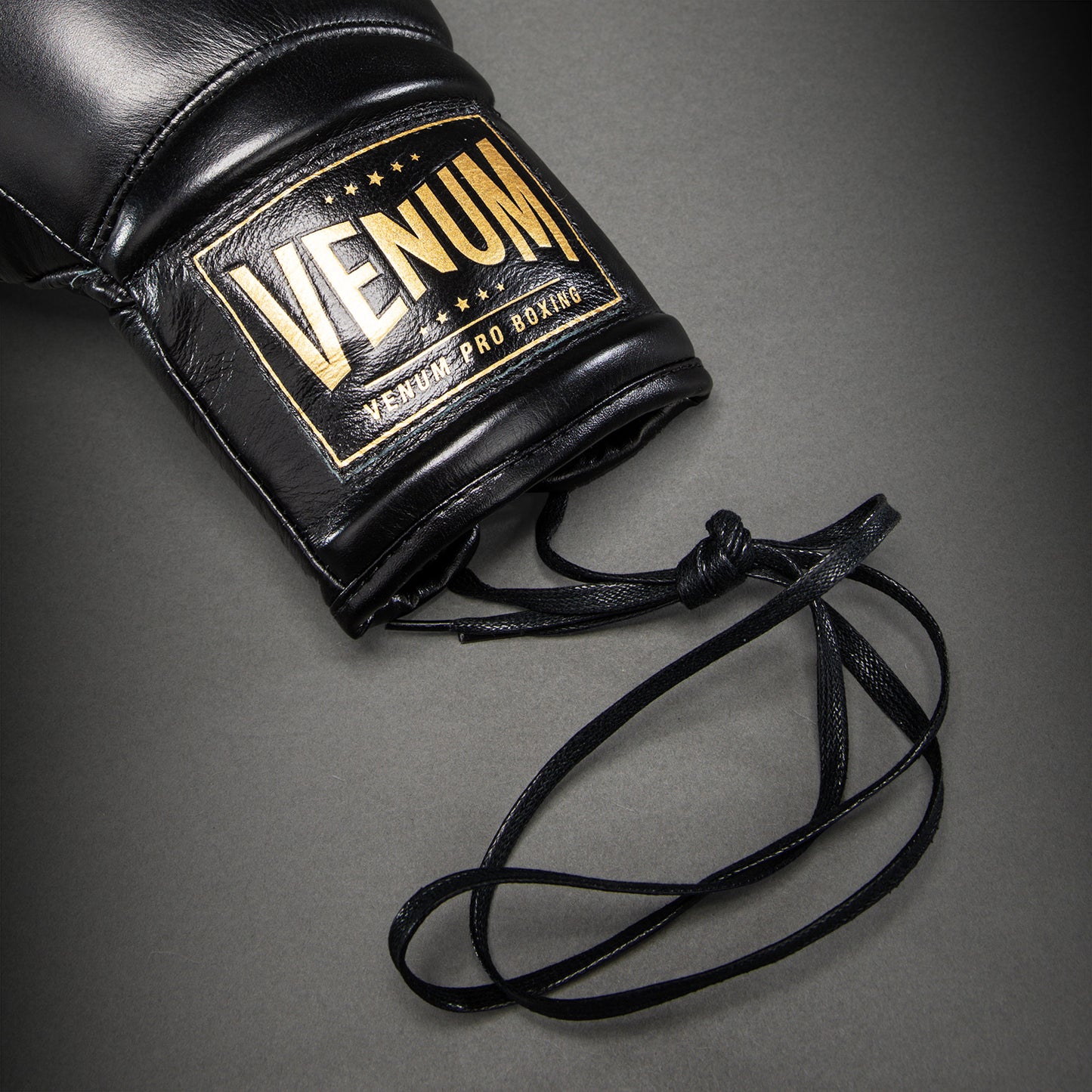 Venum Giant 2.0 Mike Tyson Pro Boxing Gloves with Laces - Black/Gold