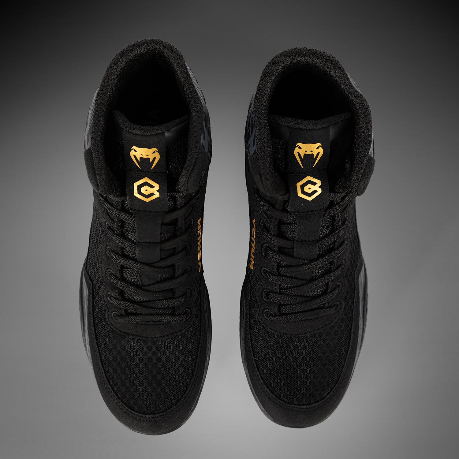 Venum x Chimaev Wrestling Shoes - Black/Grey - Venum