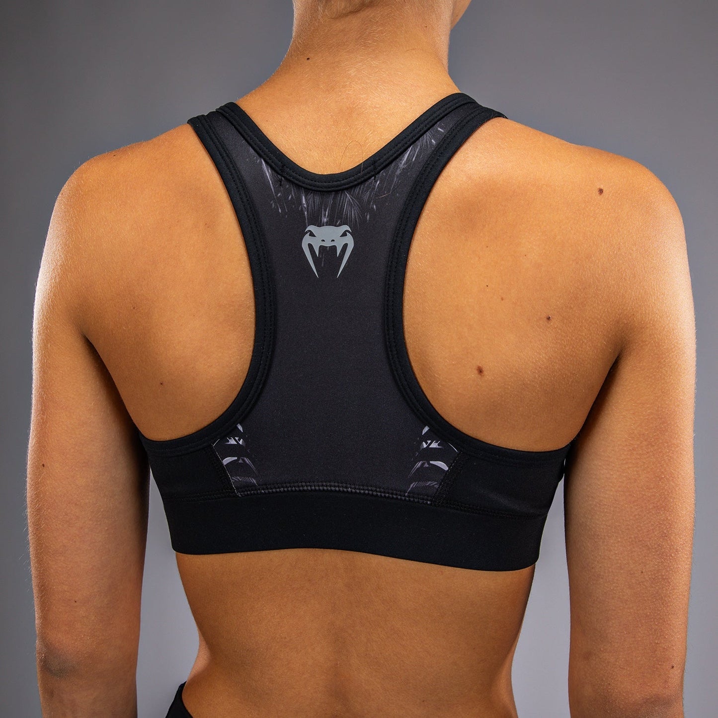 Venum Tiger Women's Sports Bra - Black/Silver