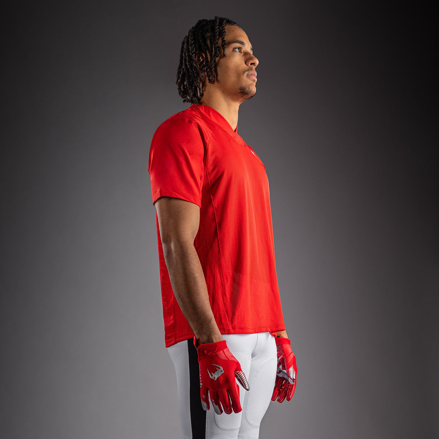 Venum Elite Football Short Sleeve Jersey - Red  product-type_Dry Tech T-Shirts Venum