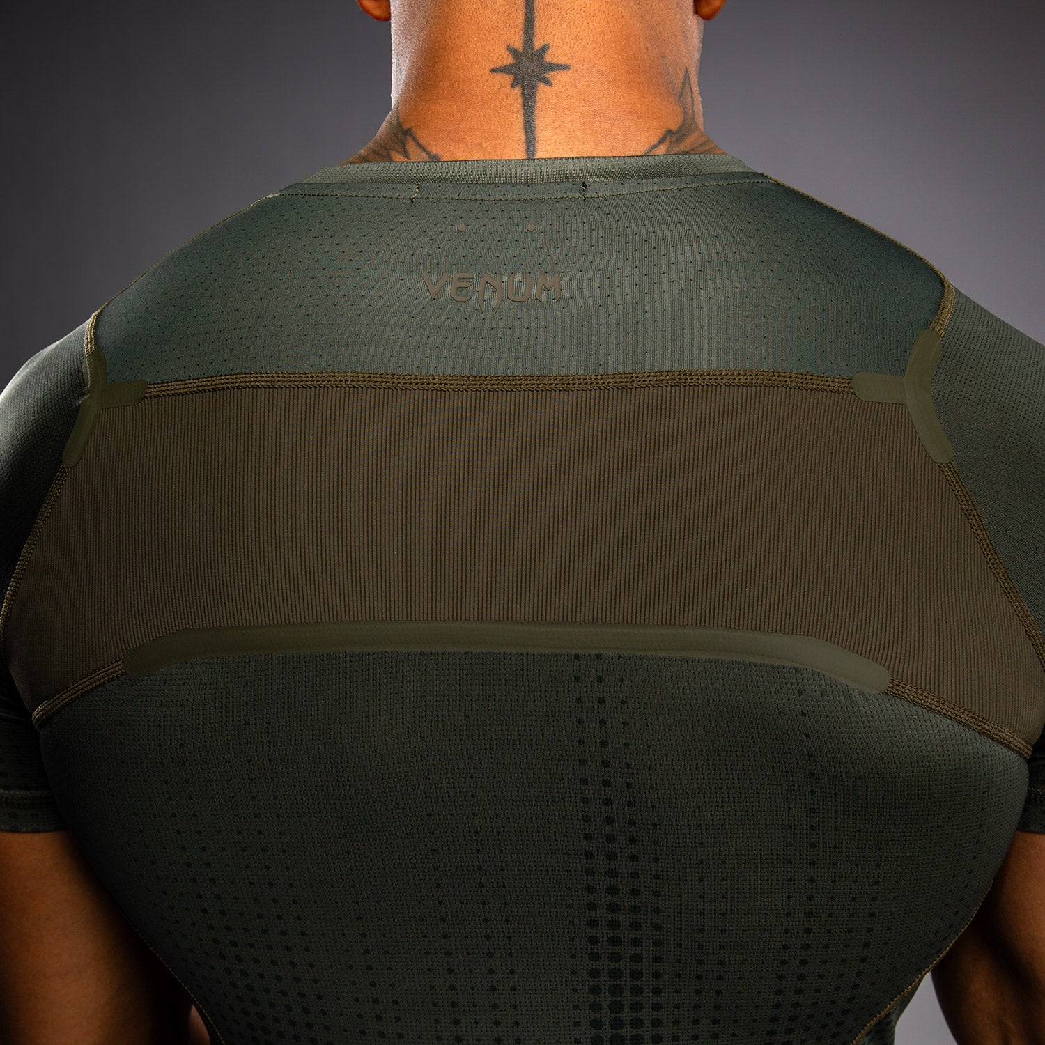 Venum Stealth Short Sleeve Rashguard - Khaki/Dark Green  product-type_Compression T-Shirts Venum