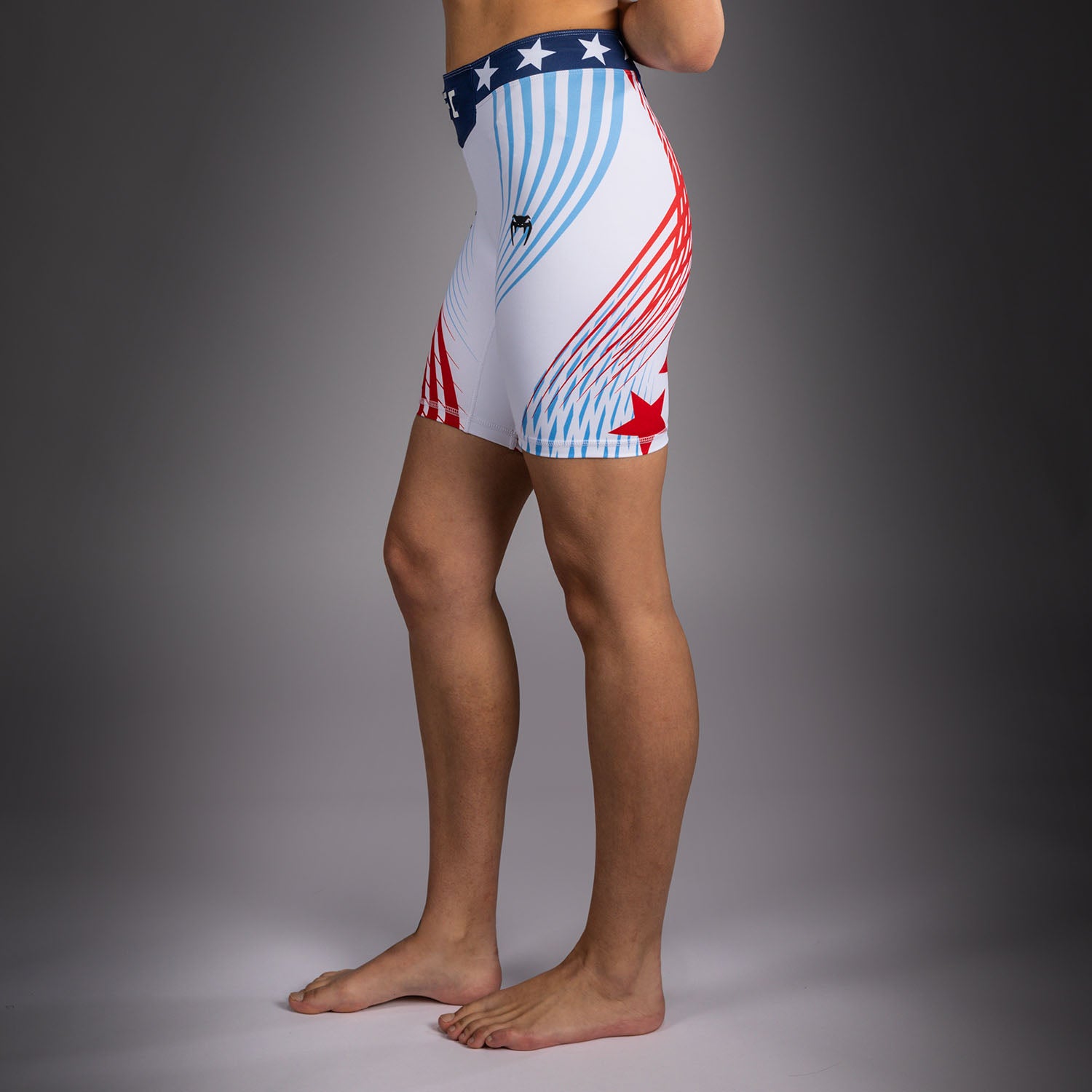 Women's Official UFC Freedom 250 by Venum White Authentic Long Fit Vale Tudo Short  product-type_Compression shorts Venum