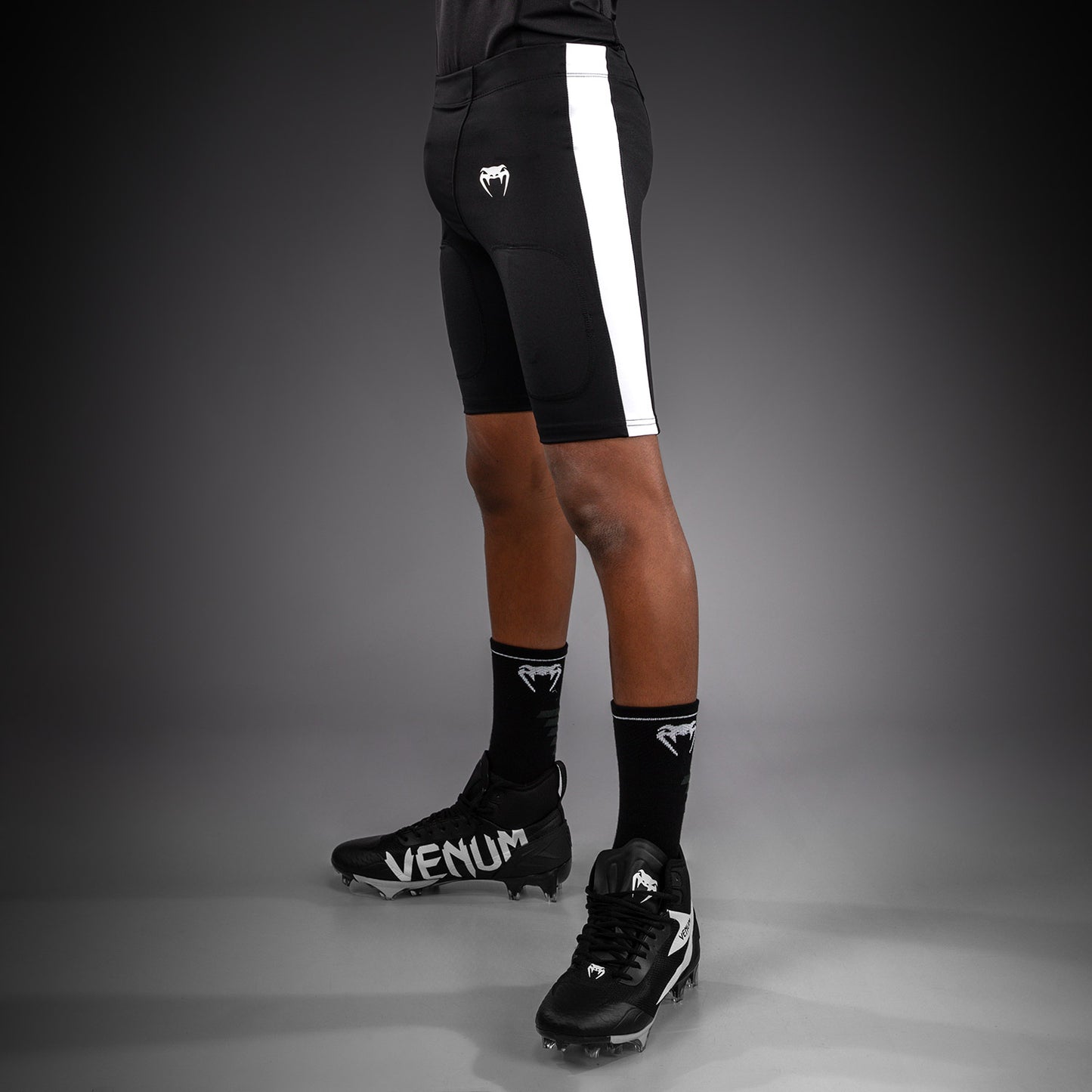 Venum Elite Kids Football Compression Shorts - Black