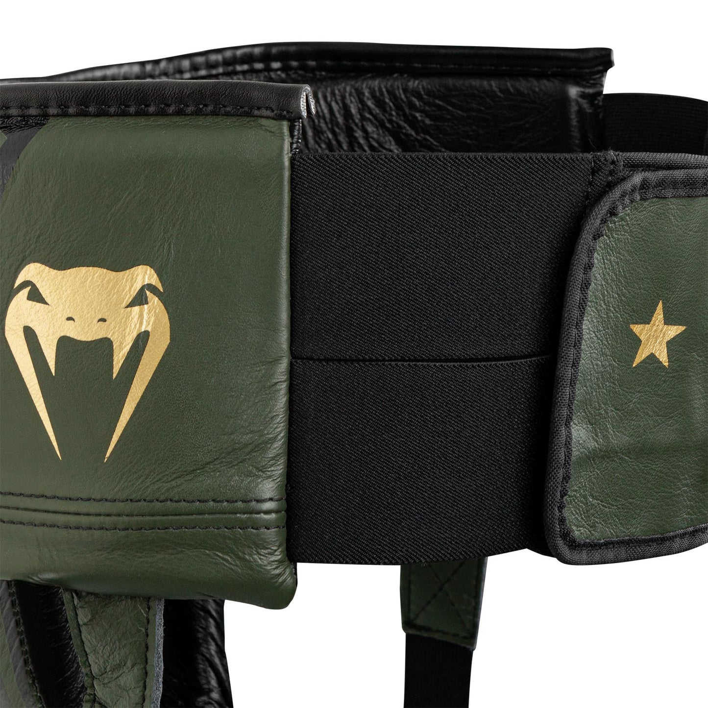 Venum Pro Boxing Protective Cup Linares Edition - Velcro - Khaki/Black/Gold
