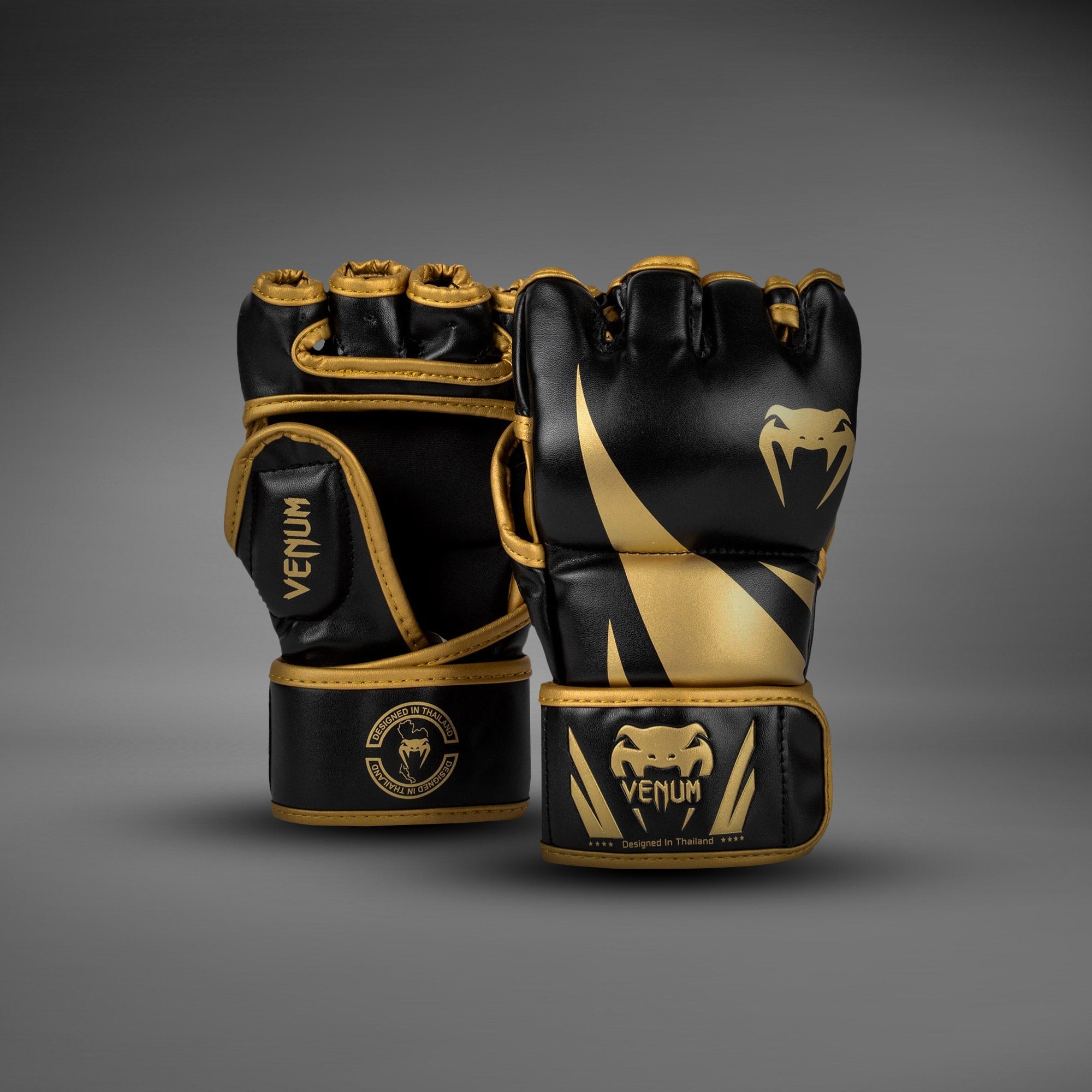 Venum Challenger 2.0 MMA Gloves - Black/Gold - Venum