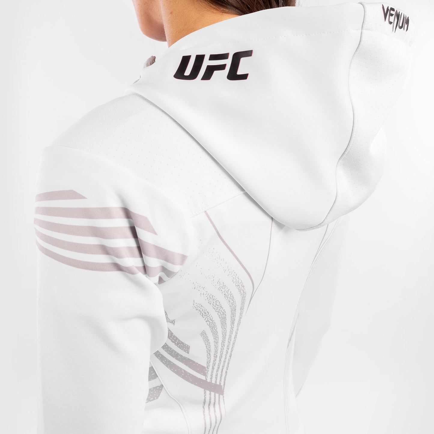 UFC Venum Authentic Fight Night Women's Walkout Hoodie - White