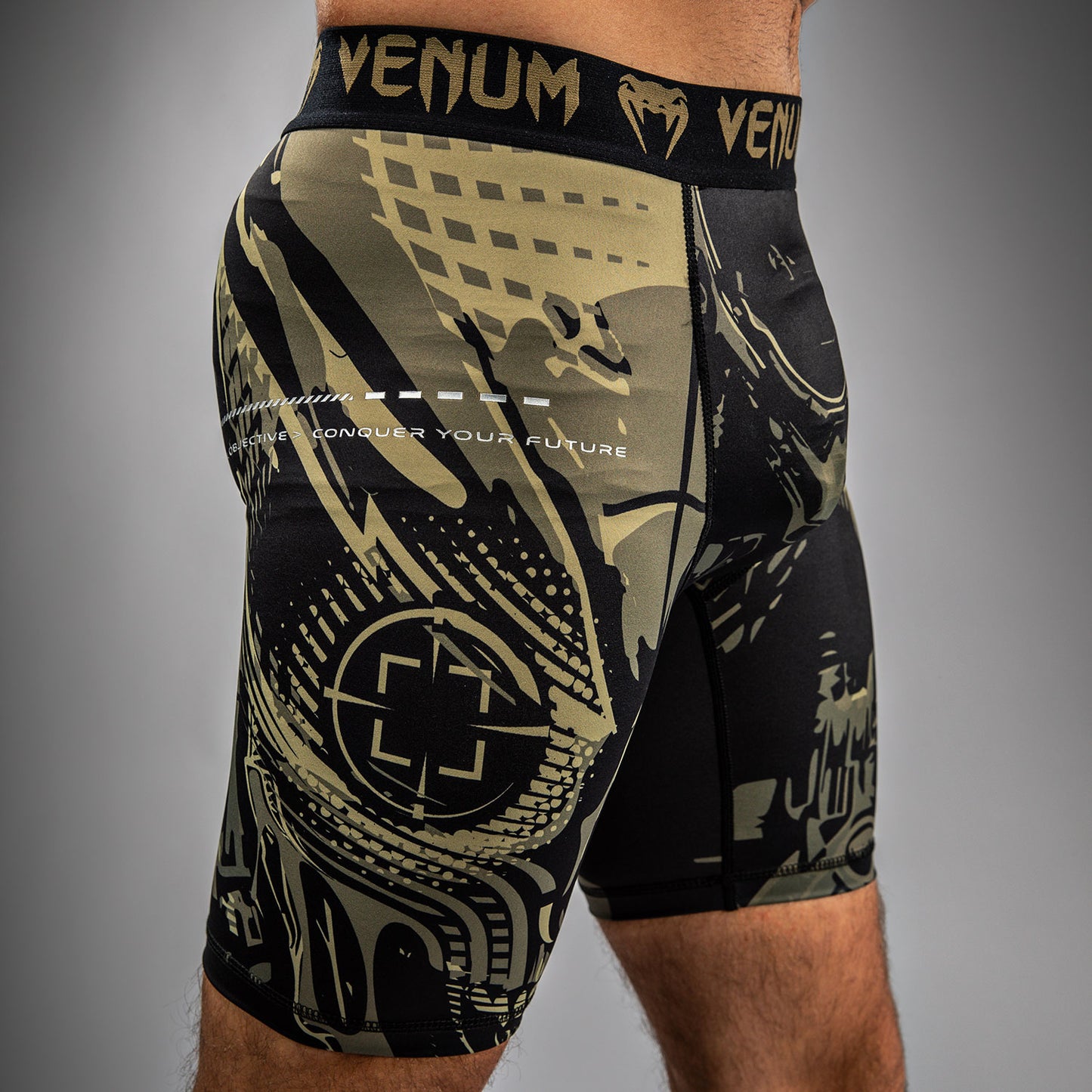 Venum Invader Vale Tudo Shorts - Black/Sand