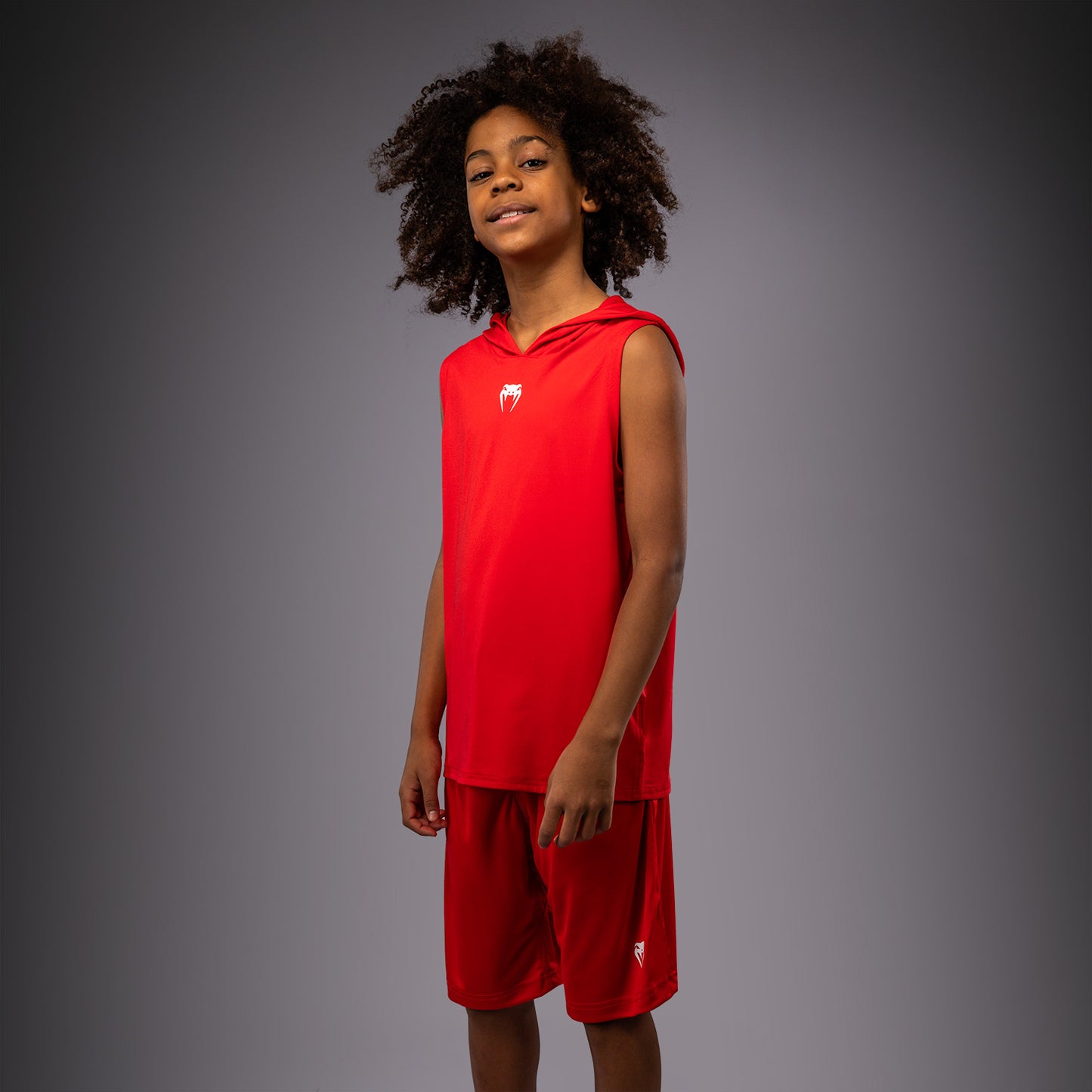 Venum Elite Kids Sleeveless Dry-Tech Hoodie - Red