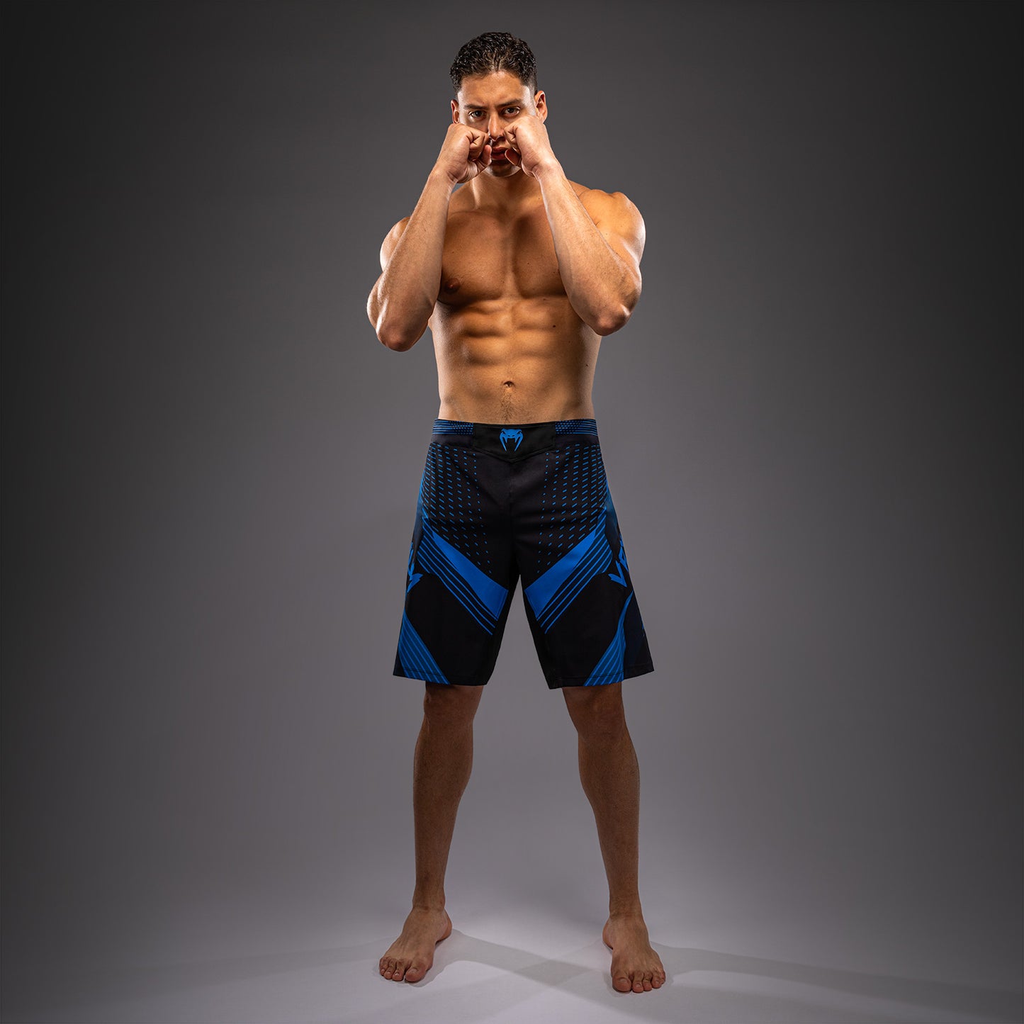 Venum No-Gi 6.0 Fight Shorts - Black/Blue  product-type_MMA Shorts Venum