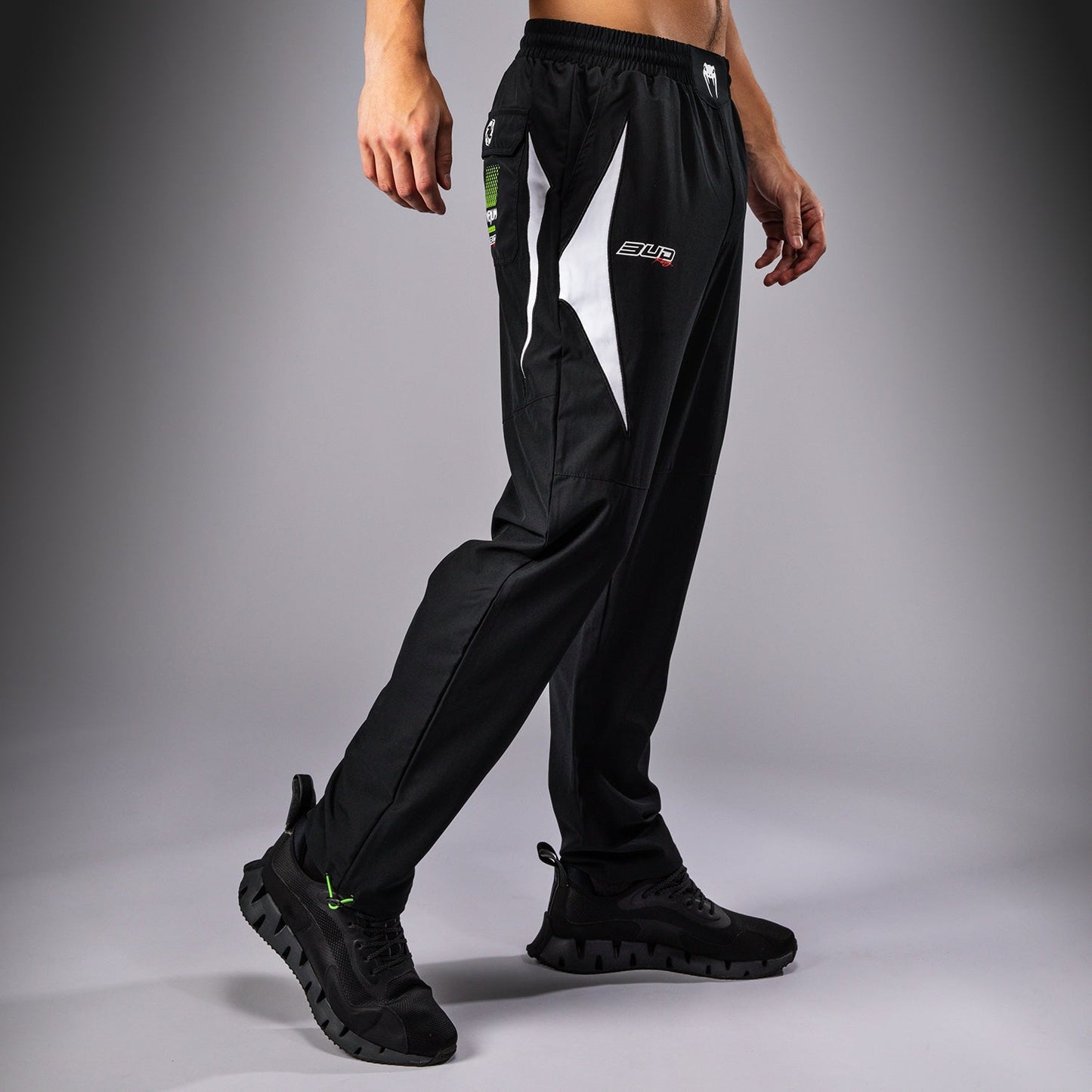 Venum x Bud Racing Men’s Joggers - Black/White/Lime Green
