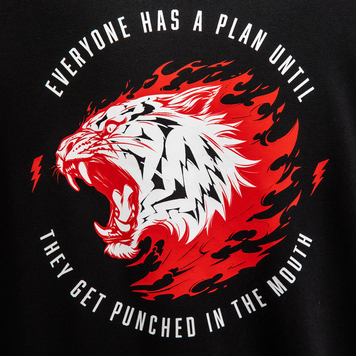 Venum x Mike Tyson Tiger Sleeveless Hoodie - Deep Black/Intense Red