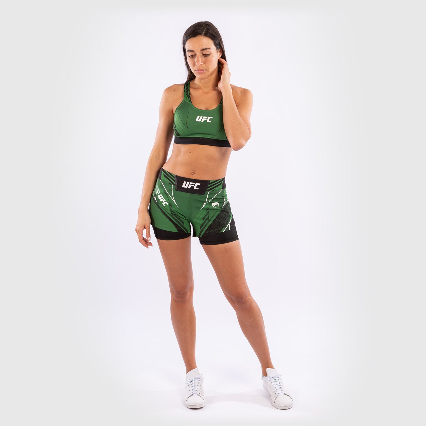 UFC Venum Authentic Fight Night Women's Shorts - Short Fit - Green