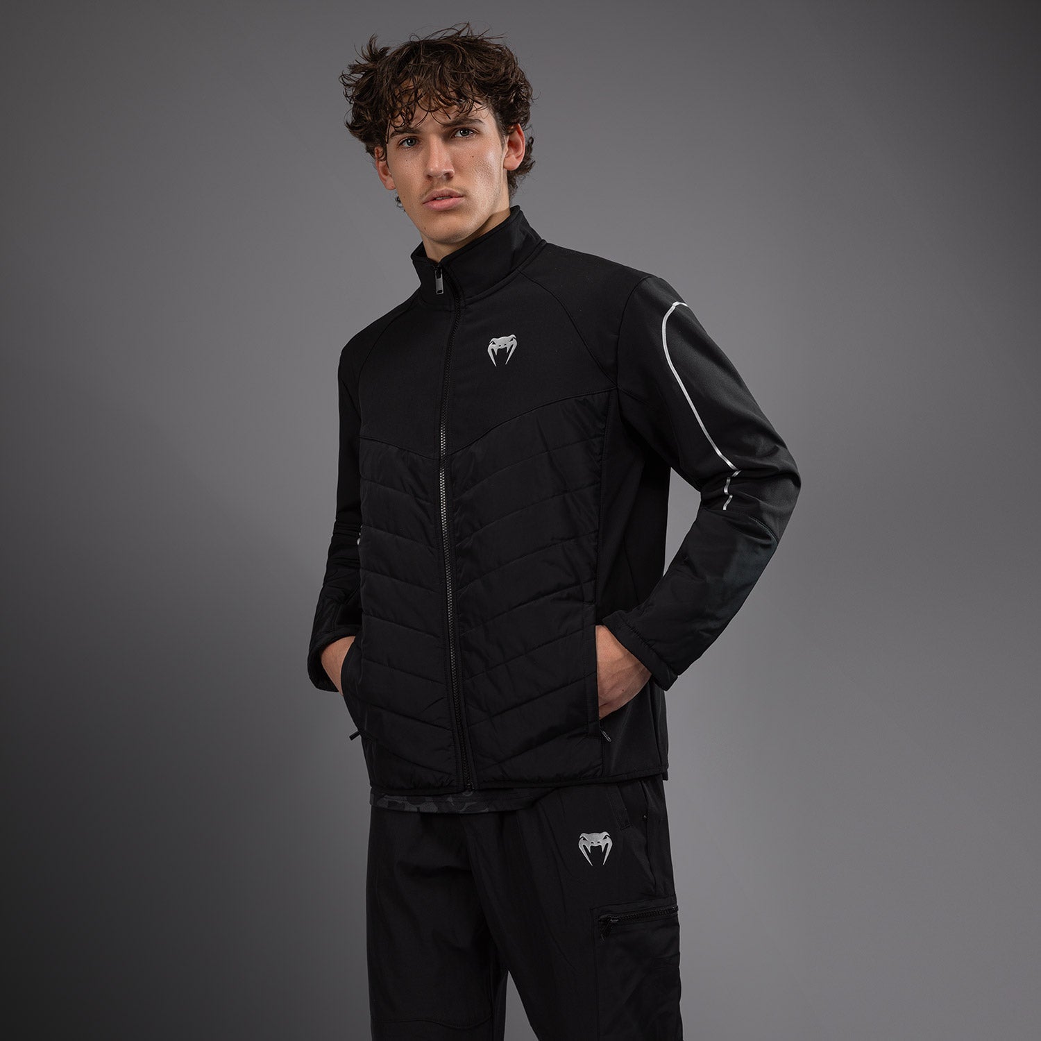 Venum Paddock Softshell Jacket Long Sleeves - Black - Venum