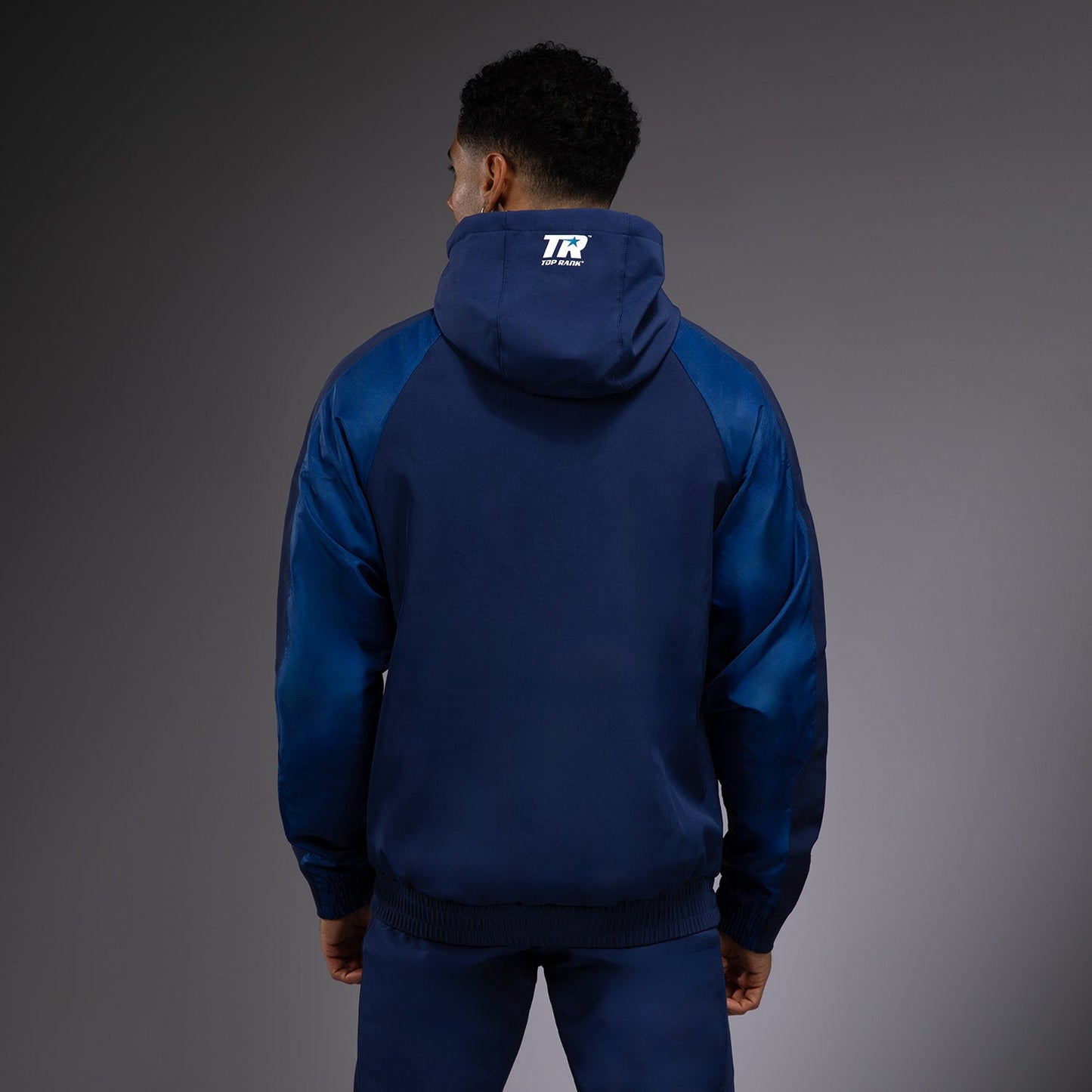 Venum x Top Rank Original Men's Full Zip Hoodie - Navy Blue