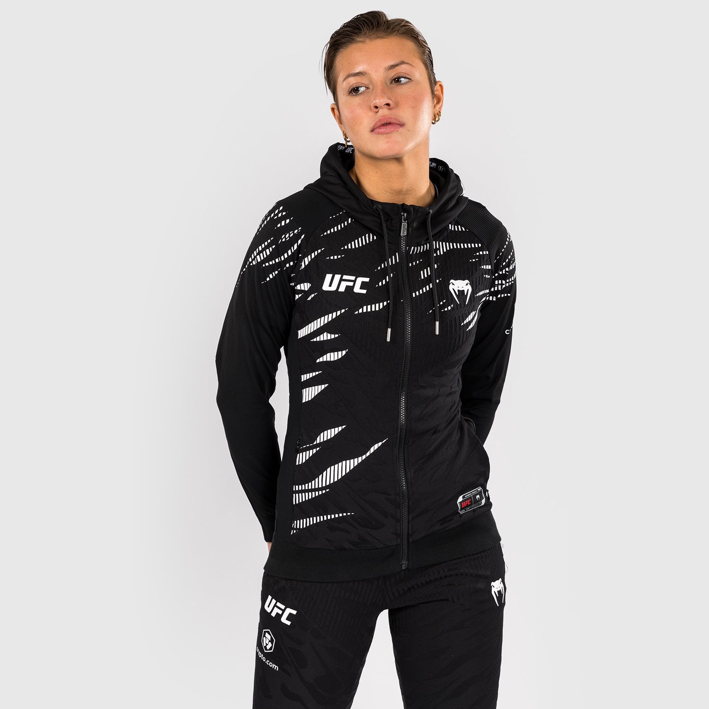 UFC Fusion by Venum Personalized Authentic Fight Night Women's Hoodies - Black  product-type_Jackets Venum