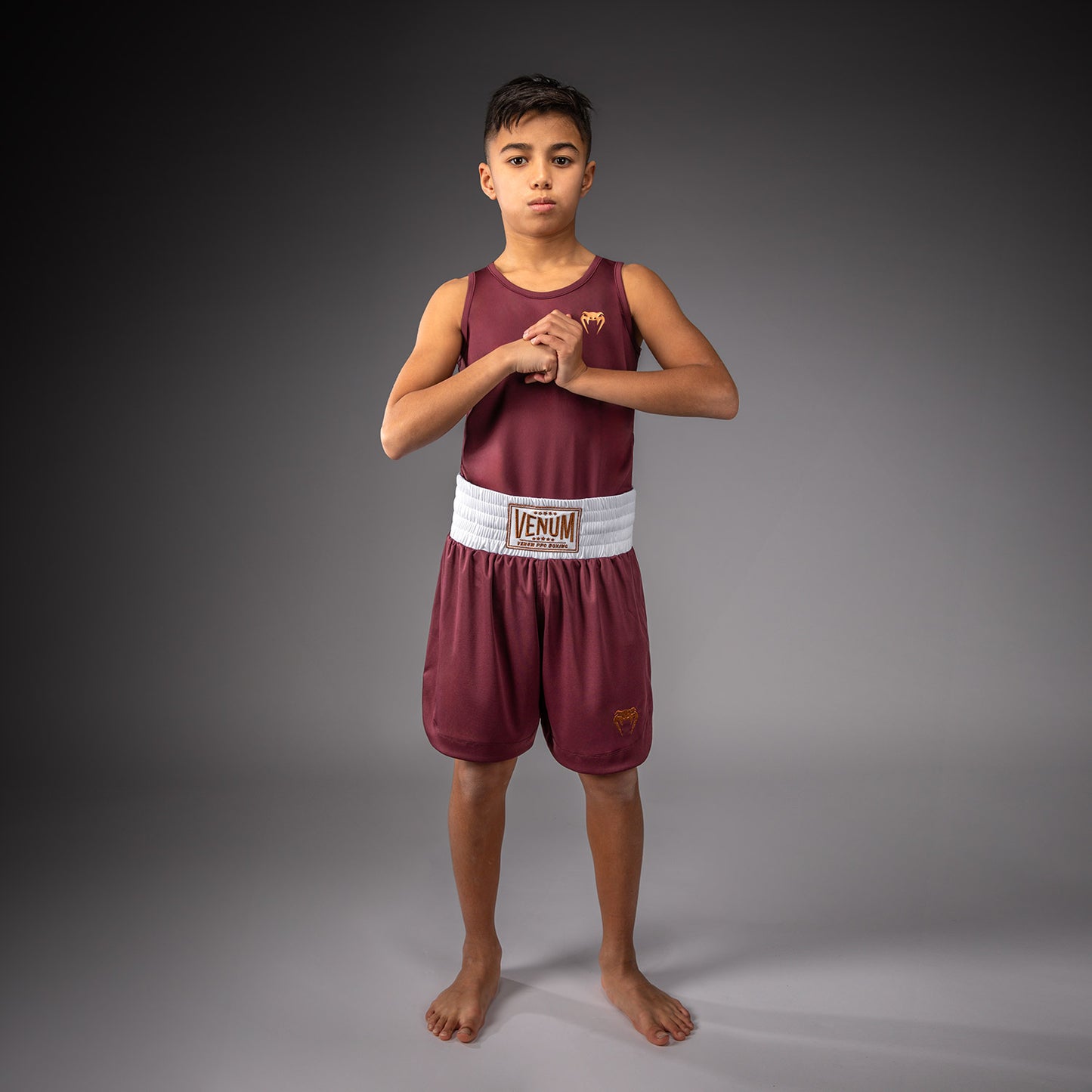 Venum Classic Youth Boxing Shorts - Burgundy