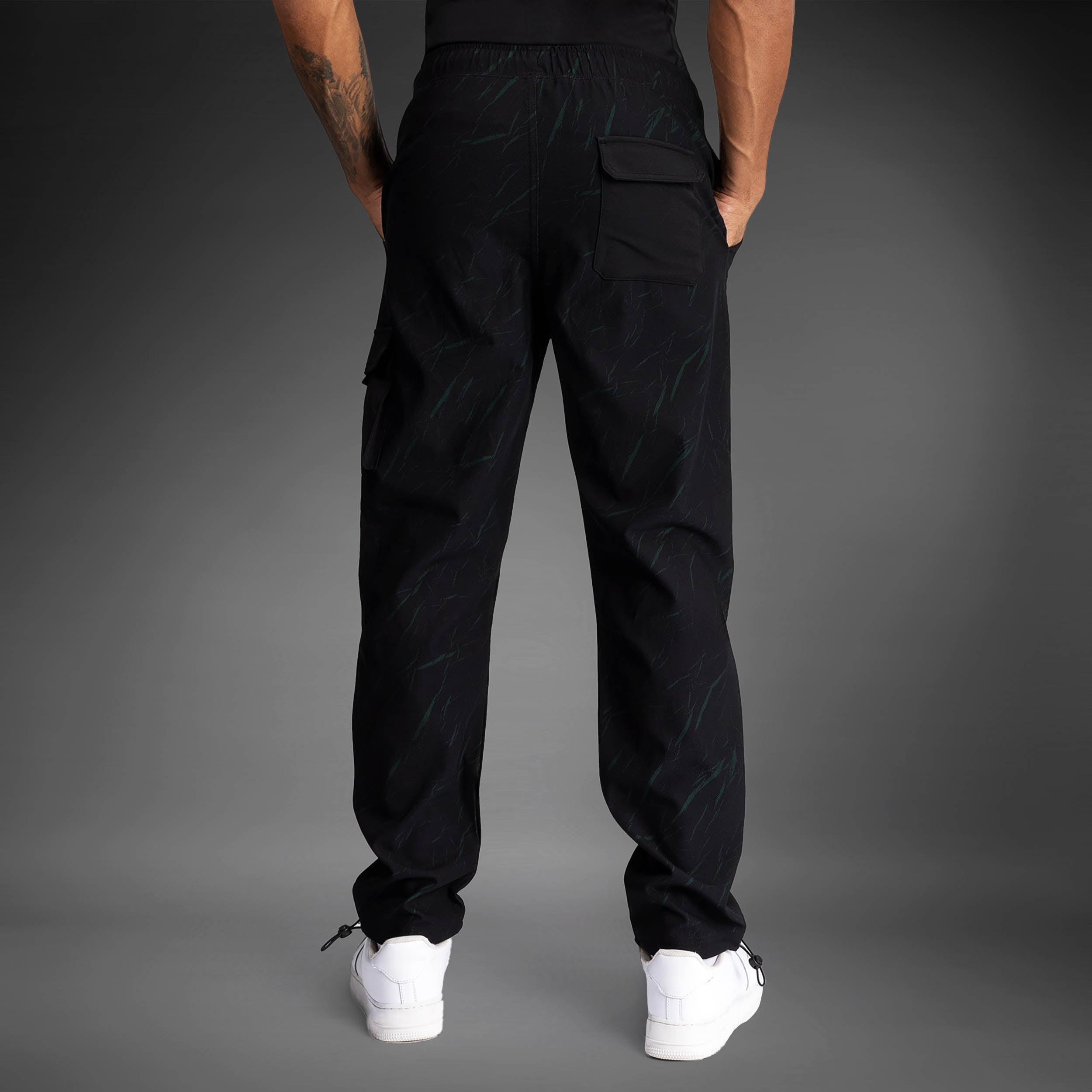 Venum Trooper Men's Tracksuit Pants - Black/Forest Green - Venum
