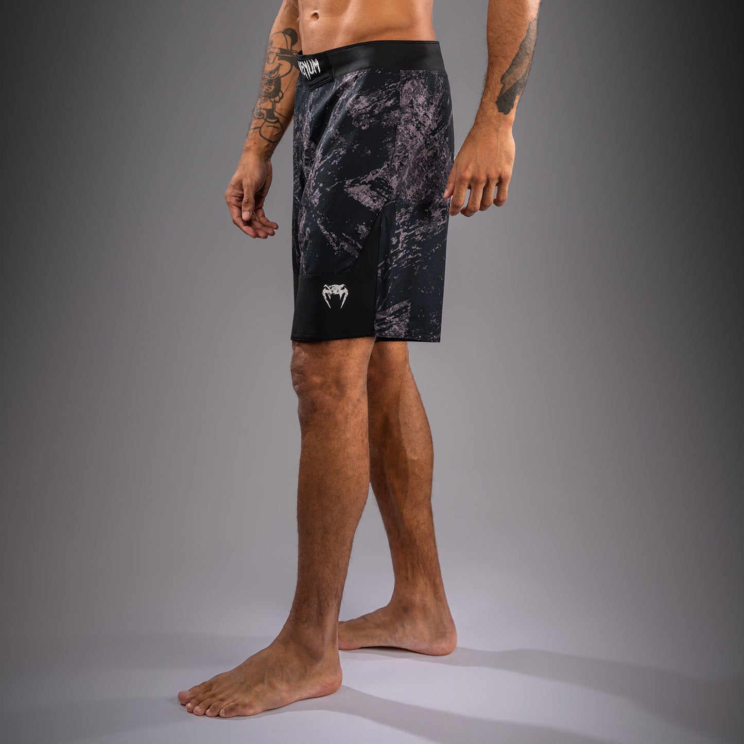 Venum Rage & Workout Fight Shorts - Black/Grey  product-type_MMA Shorts Venum