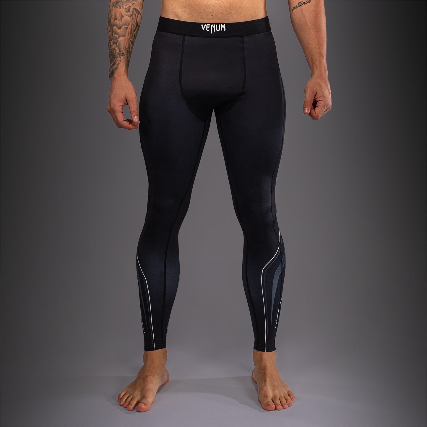 Venum Streamline Spats - Black/White  product-type_Compression Pants Venum