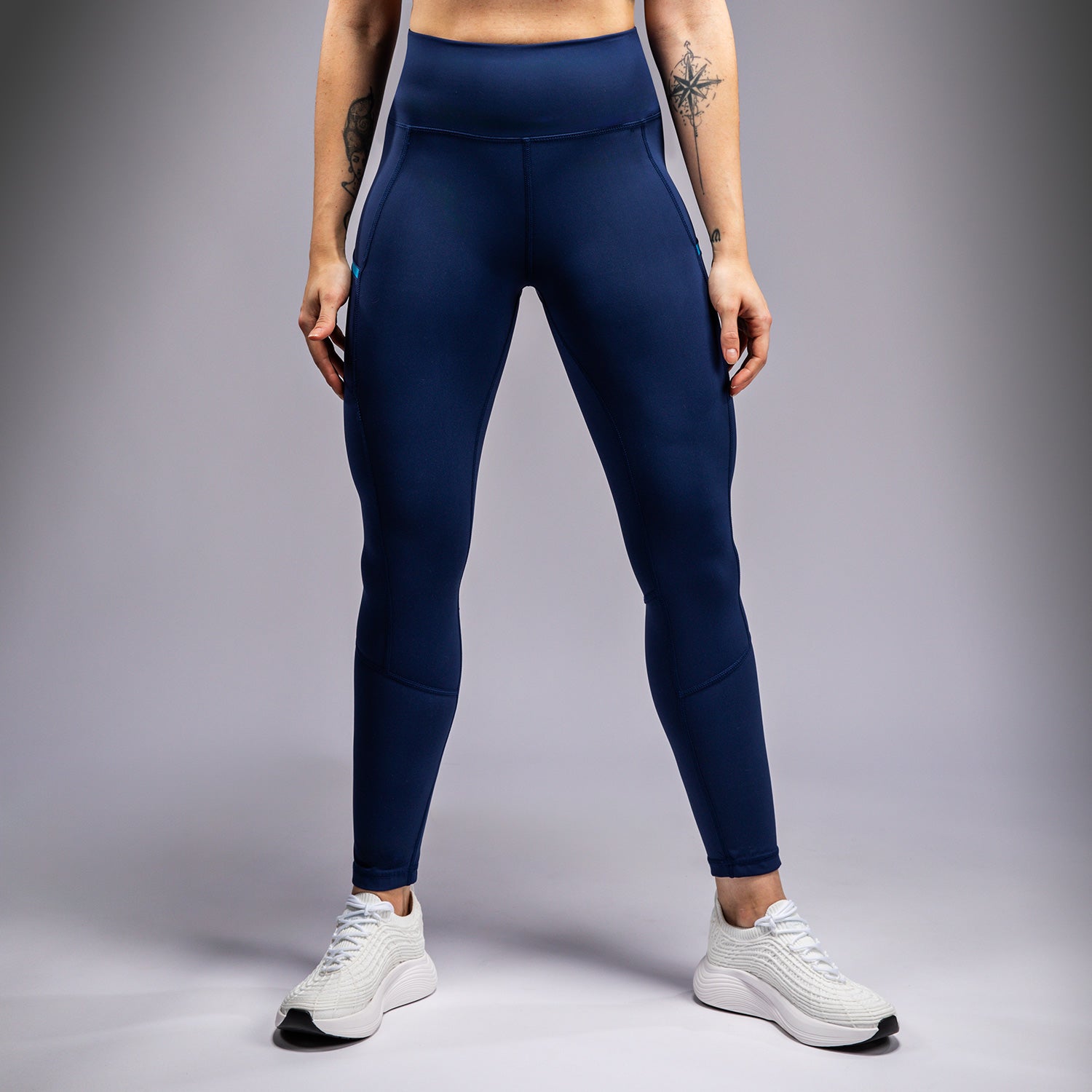 Venum x Top Rank Original Women's 7/8 Leggings - Navy Blue - Venum