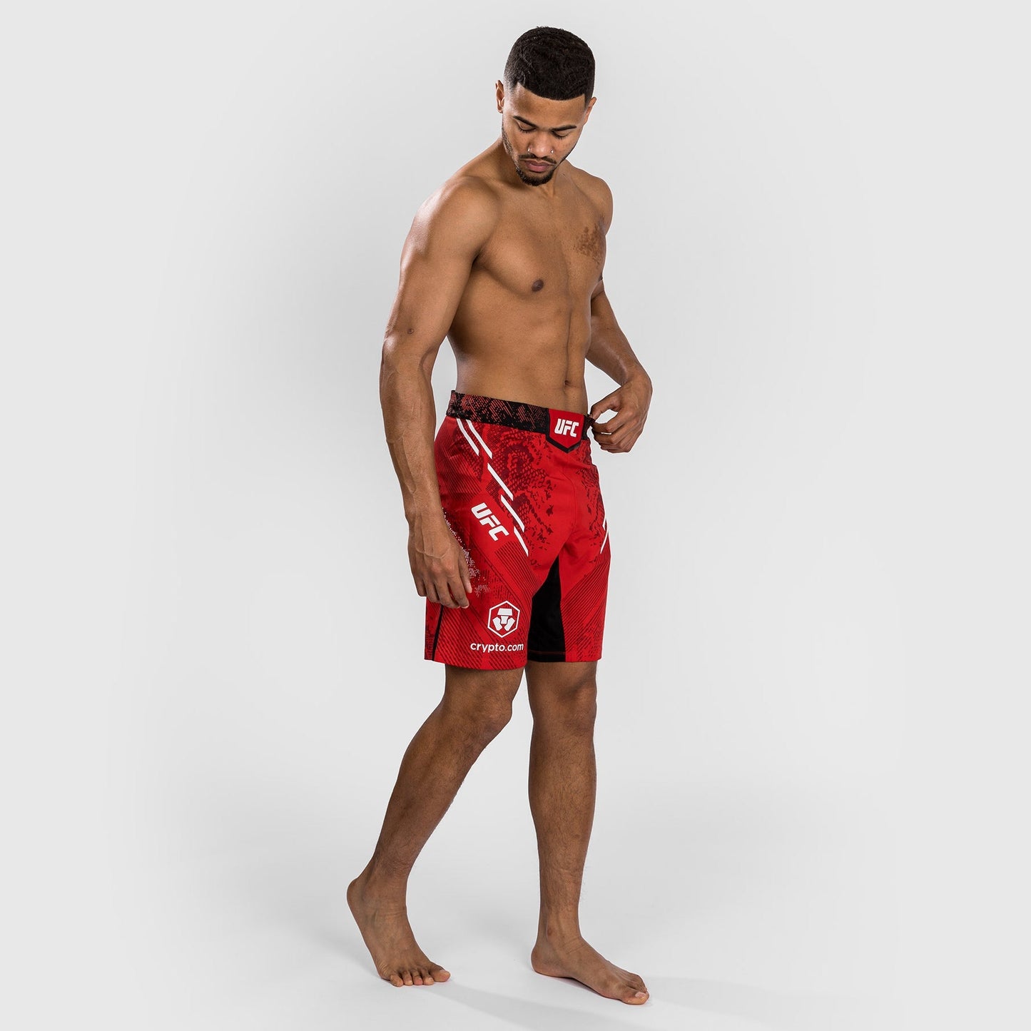 UFC Adrenaline by Venum Personalized Authentic Fight Night Men's Fight Short - Long Fit - Red