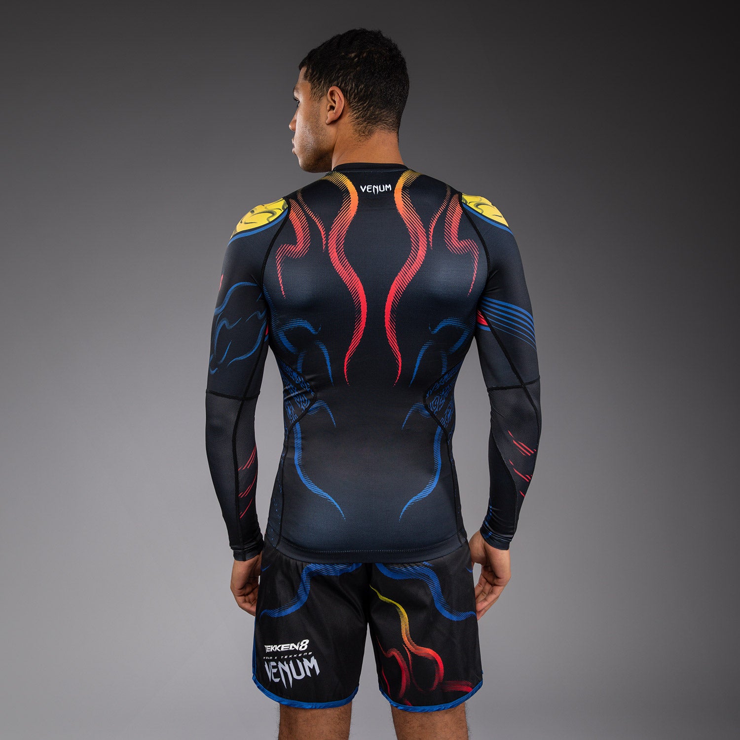 Venum x TEKKEN 8 Long Sleeve Rashguard - Yoshimitsu - Black/Orange