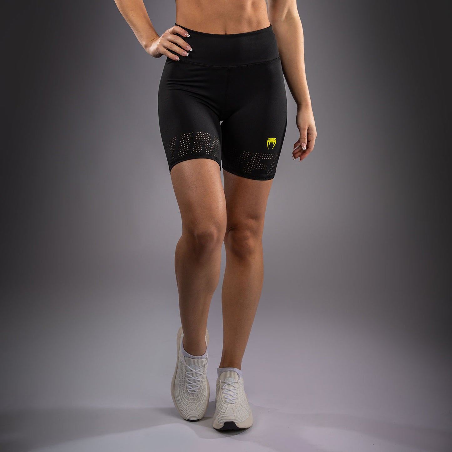 Venum Lazer Women's Compression Shorts - Black/Yellow