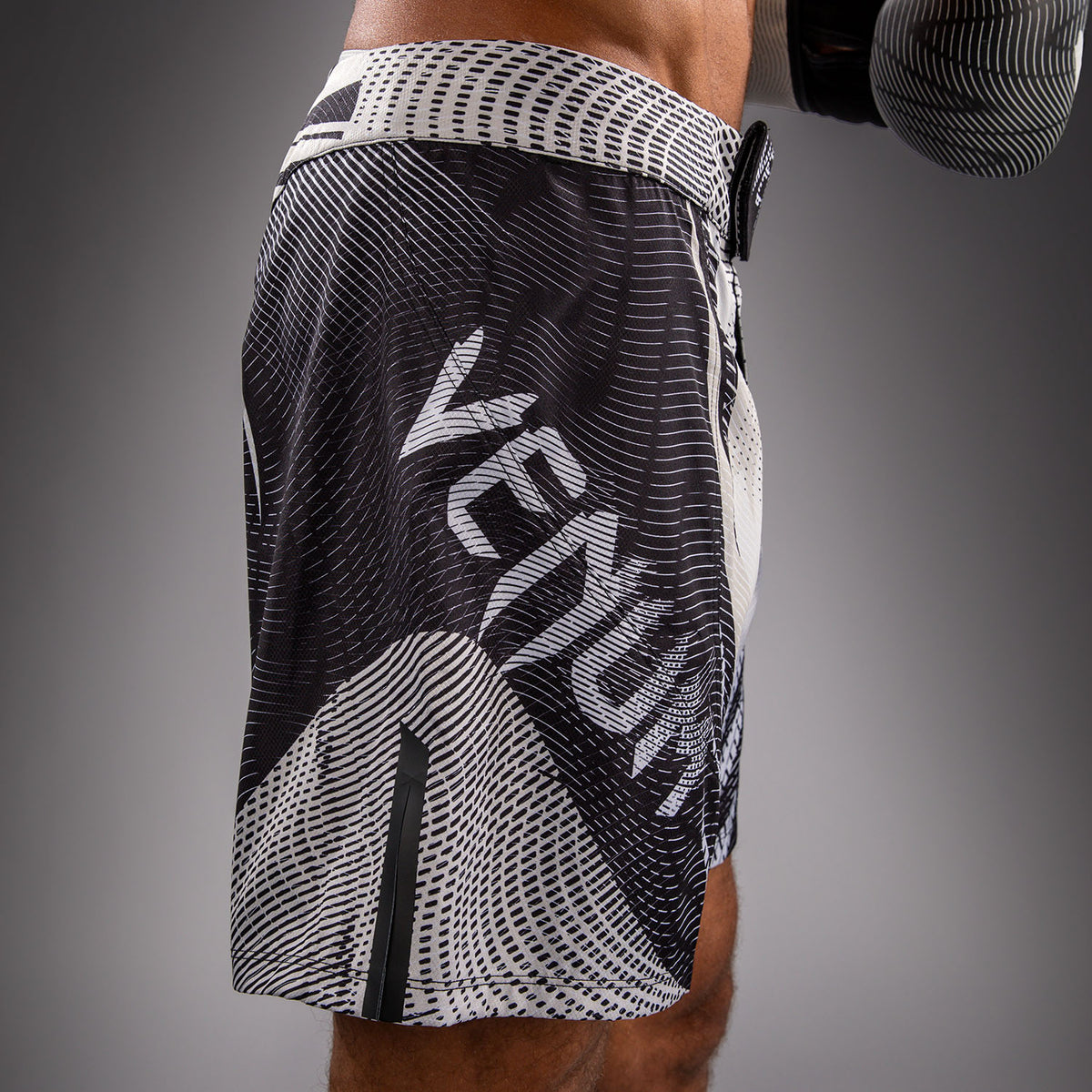 Venum Galactic 3.0 Fight Shorts - Off-White/Black  product-type_MMA Shorts Venum