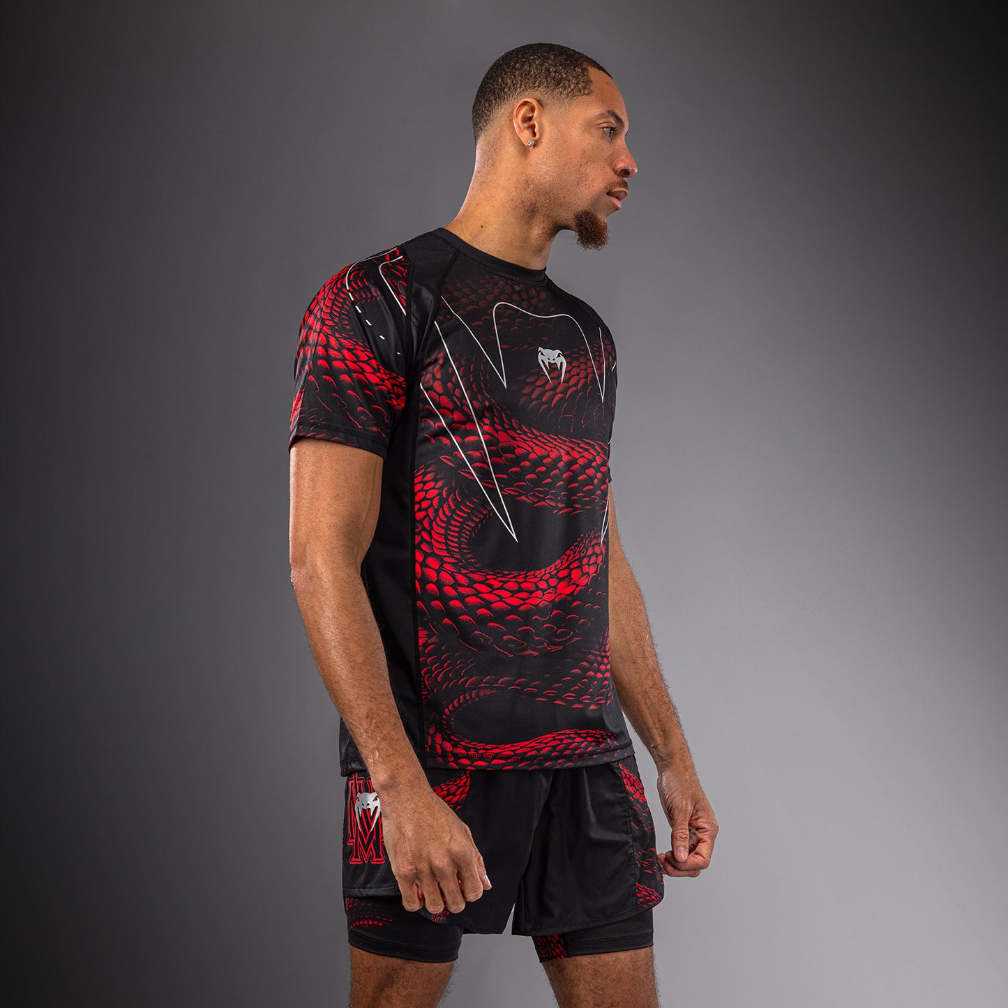 Venum Matupa Dry Tech T-Shirt - Black/Red/Silver