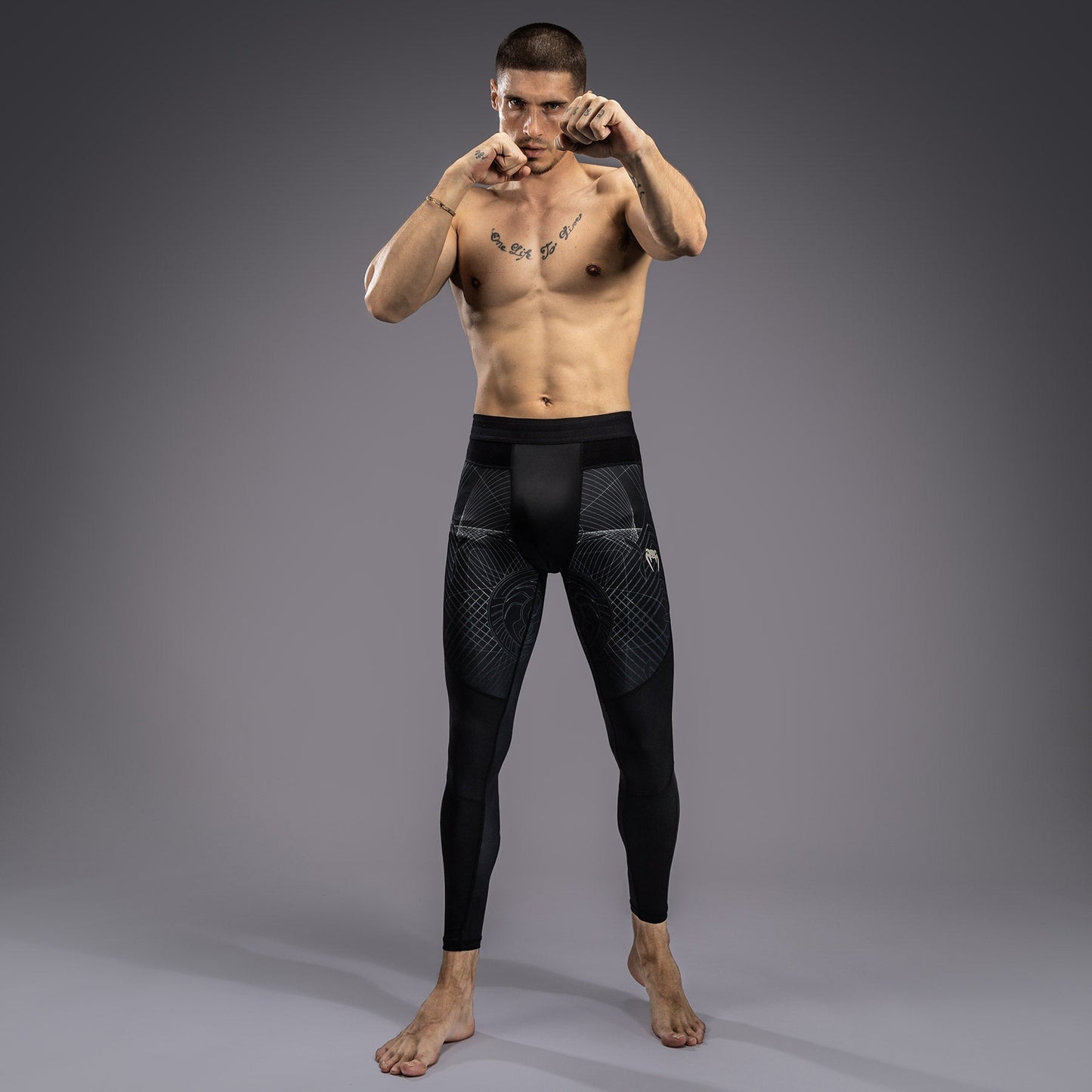 Venum G-Fit Air Men's Spats - Deep Black/Desert Sand