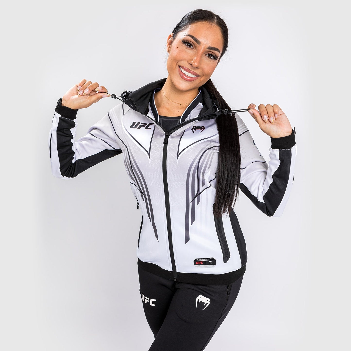 UFC Venum Authentic Fight Night 2.0 Kit by Venum Women's Walkout Hoodie - White