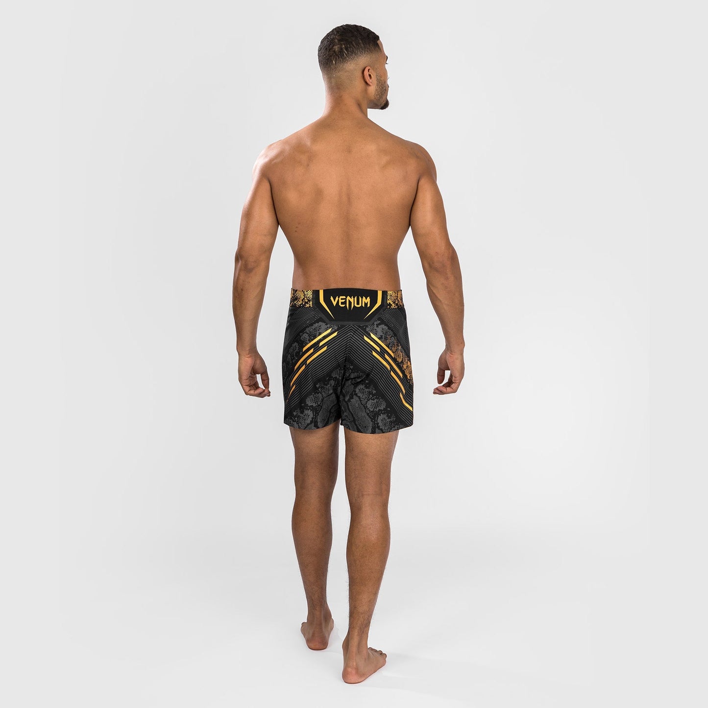 UFC Adrenaline by Venum Personalized Authentic Fight Night Men's Fight Short - Short Fit - Black/Gold