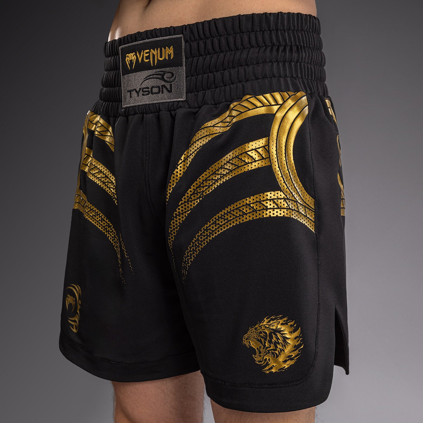 Venum x Mike Tyson Tiger Boxing Shorts - Black/Gold