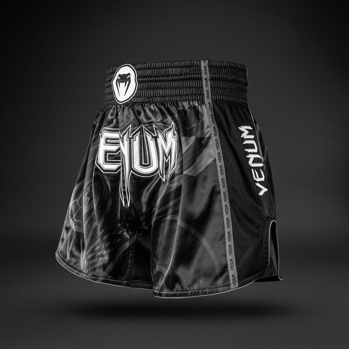 Crimson Viper 2.0 Muay Thai Shorts Black/Grey