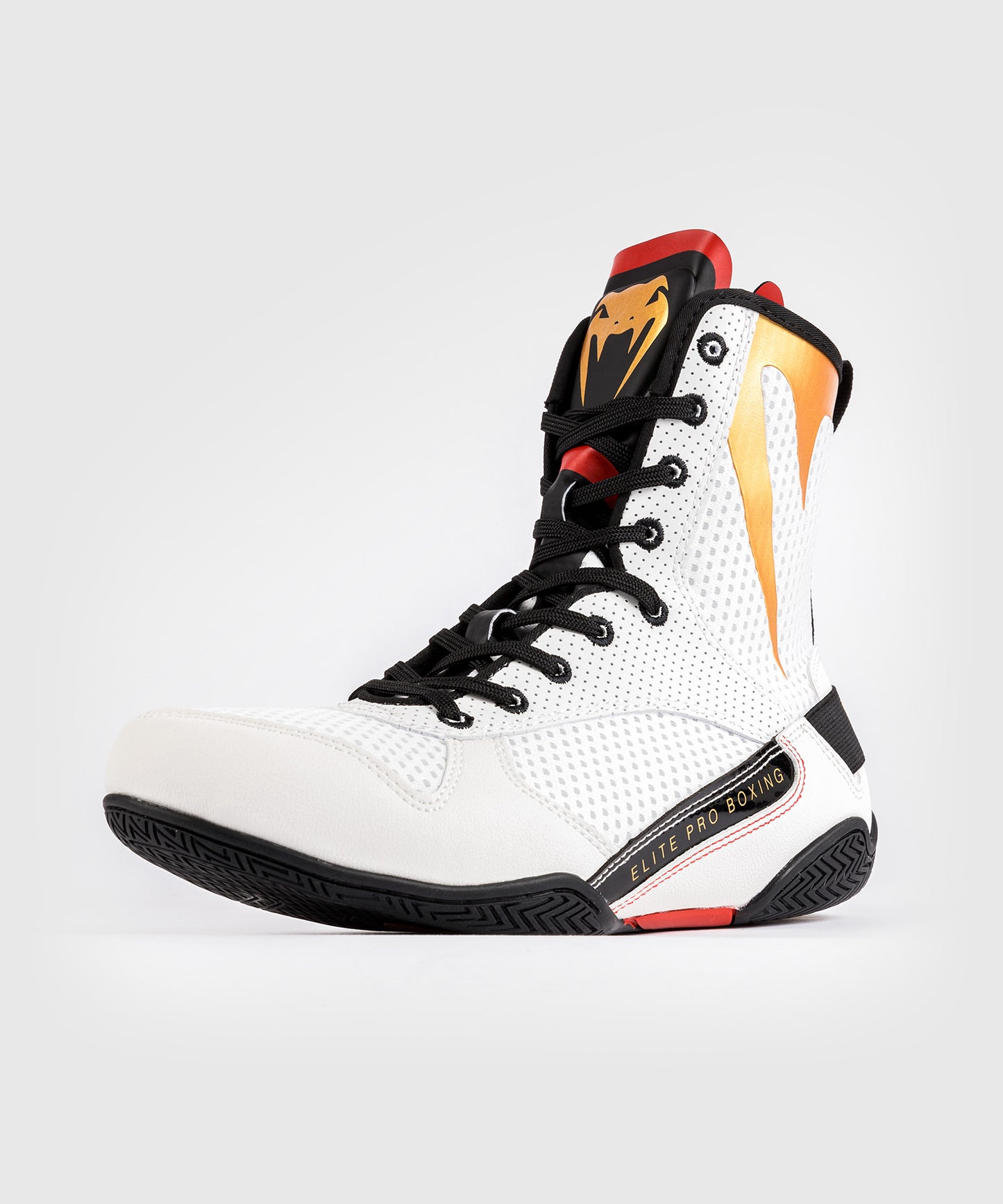 Venum Elite Boxing Shoes - Ice /Gold