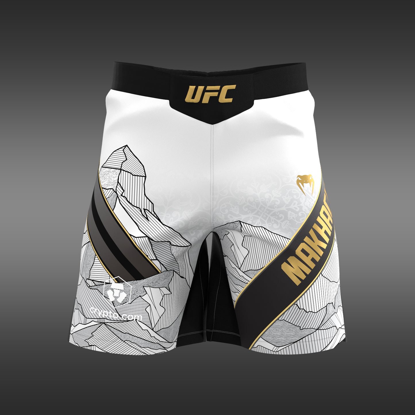 Men's UFC Unrivaled by Venum White Islam Makhachev Long Fit Fight Short