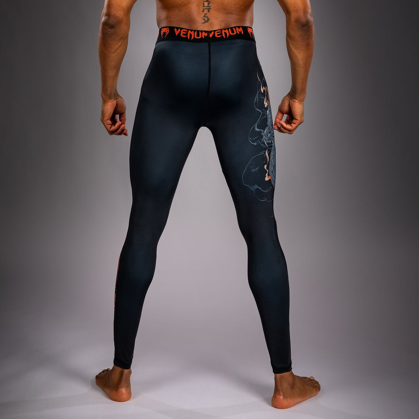 Venum Thunder Dragon Spats - Black/Grey/Copper  product-type_Compression Pants Venum
