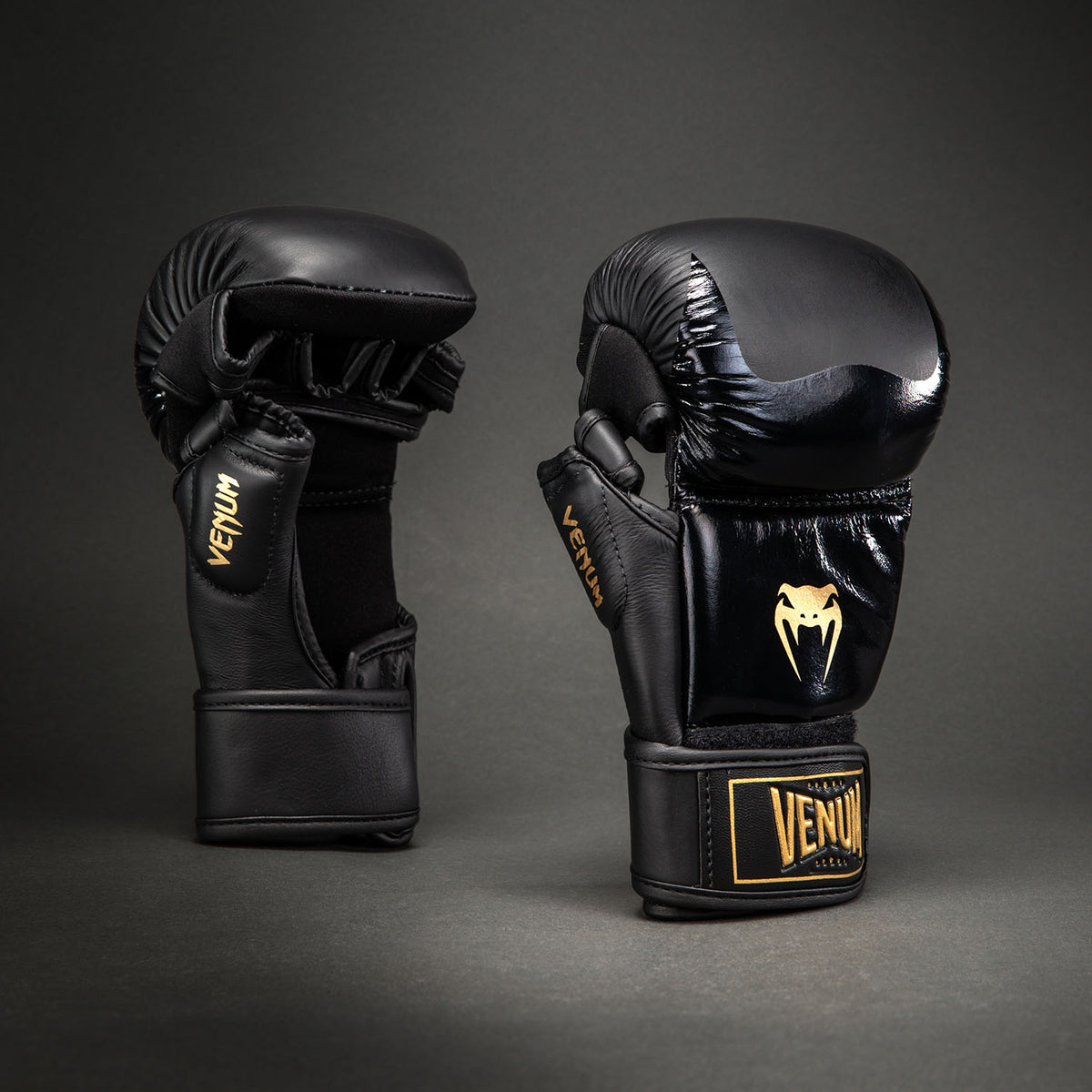 Venum Attack 2.0 Sparring Gloves Leather - Black/Gold