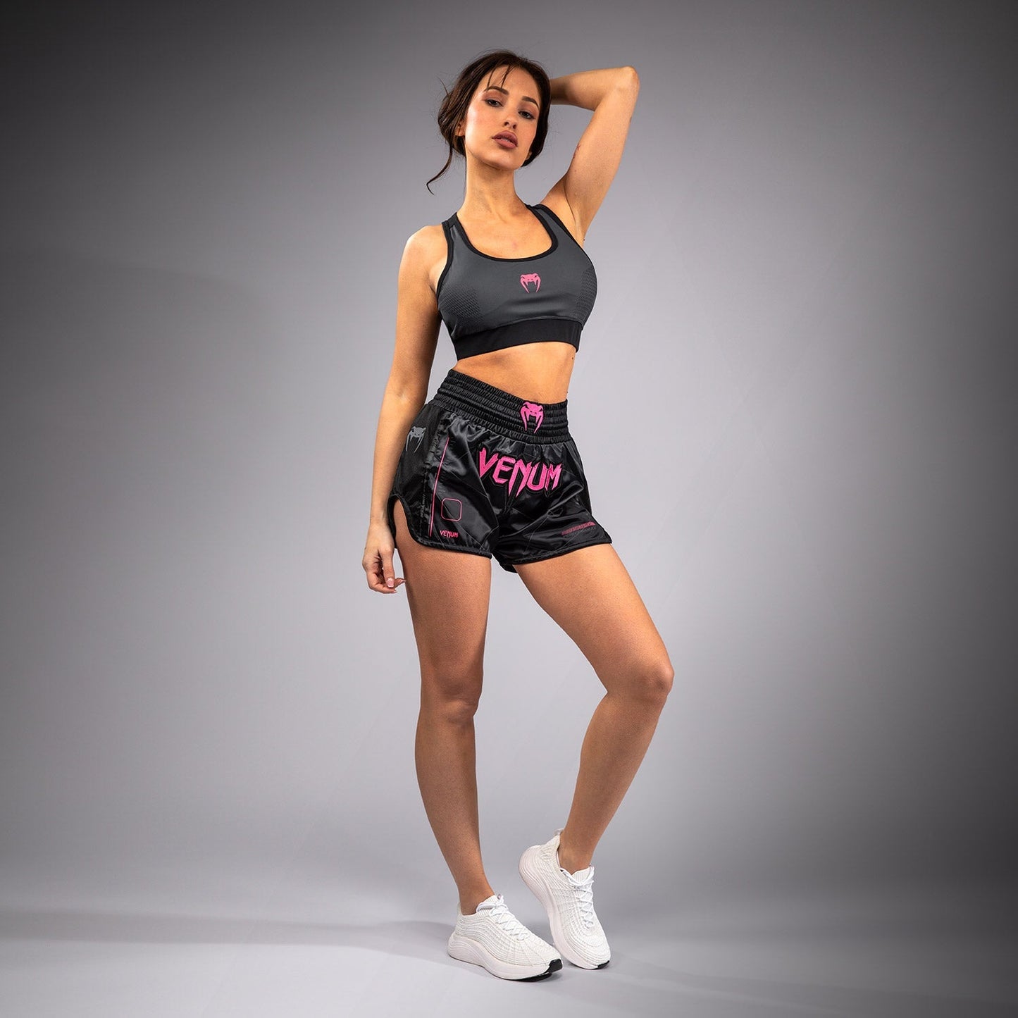 Venum Tactical XT Muay Thai Shorts - Black/Storm Grey
