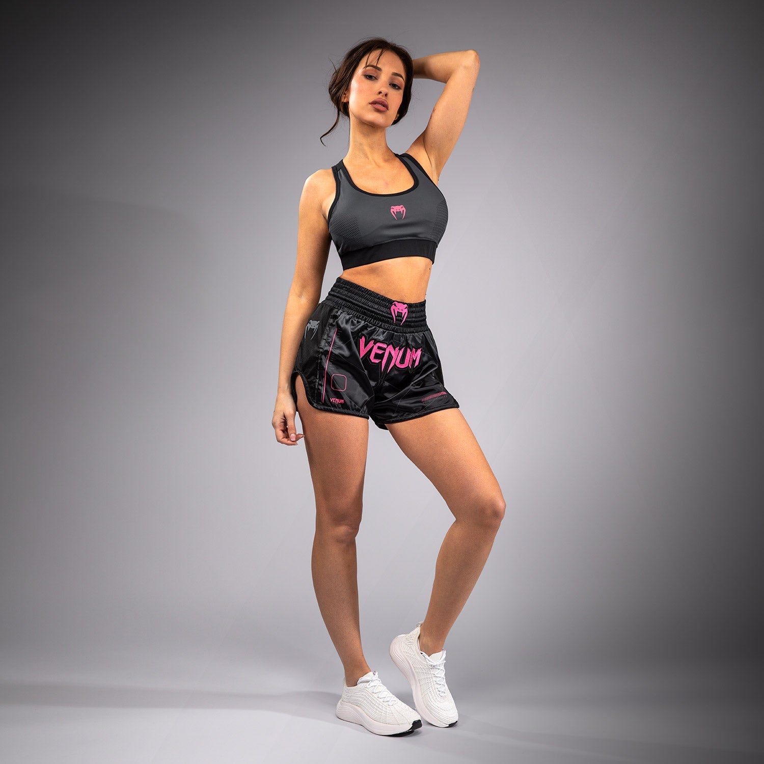 Venum Tactical XT Muay Thai Shorts - Black/Storm Grey