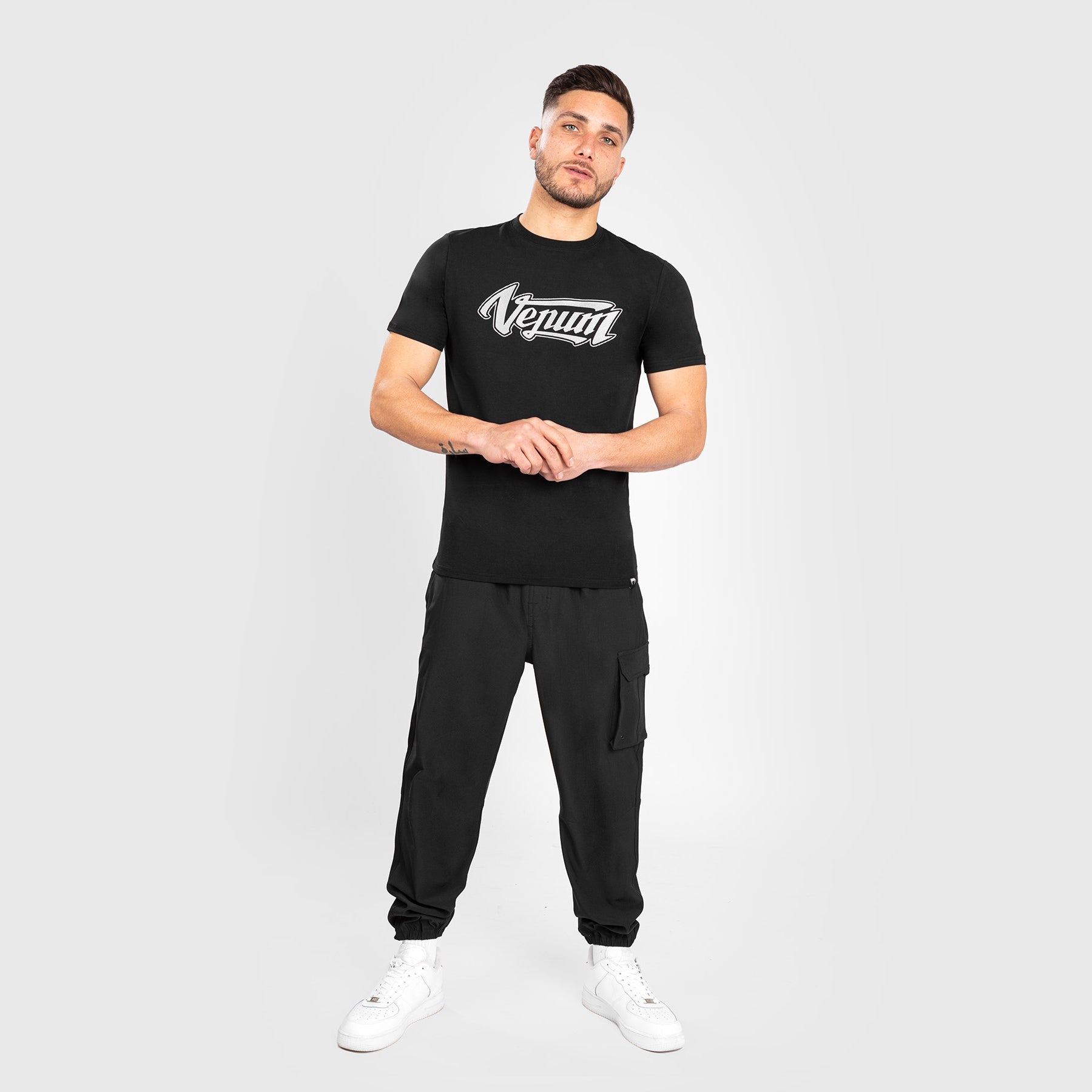 B'z UNITE02 Tシャツ　XL Venum Absolute 2.0 T-shirt - Adjusted Fit - Black/Silver - Venum