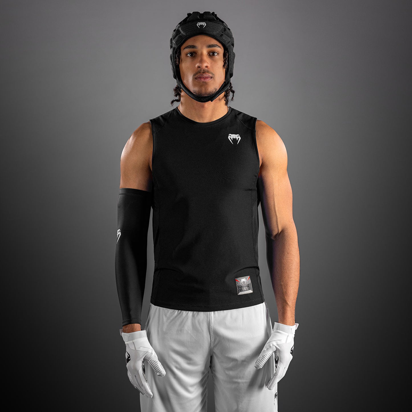 Venum Elite Football Sleeveless Compression Jersey - Black