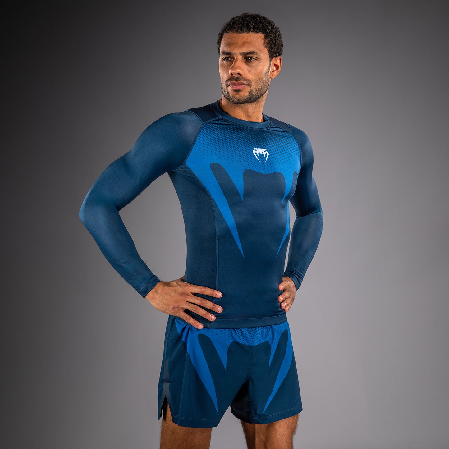 Venum No Gi Rashguards - Indigo
