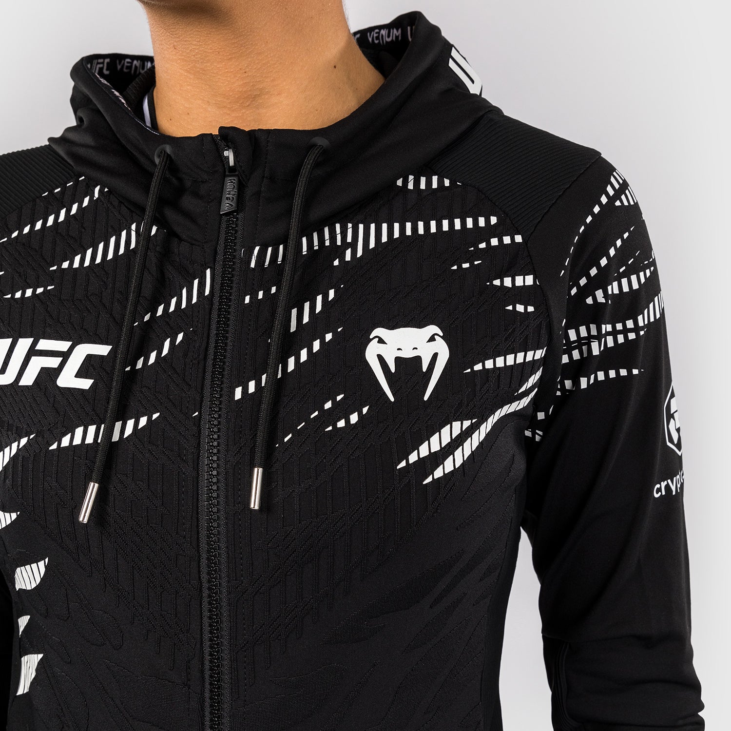 UFC Fusion by Venum Personalized Authentic Fight Night Women's Hoodies - Black  product-type_Jackets Venum